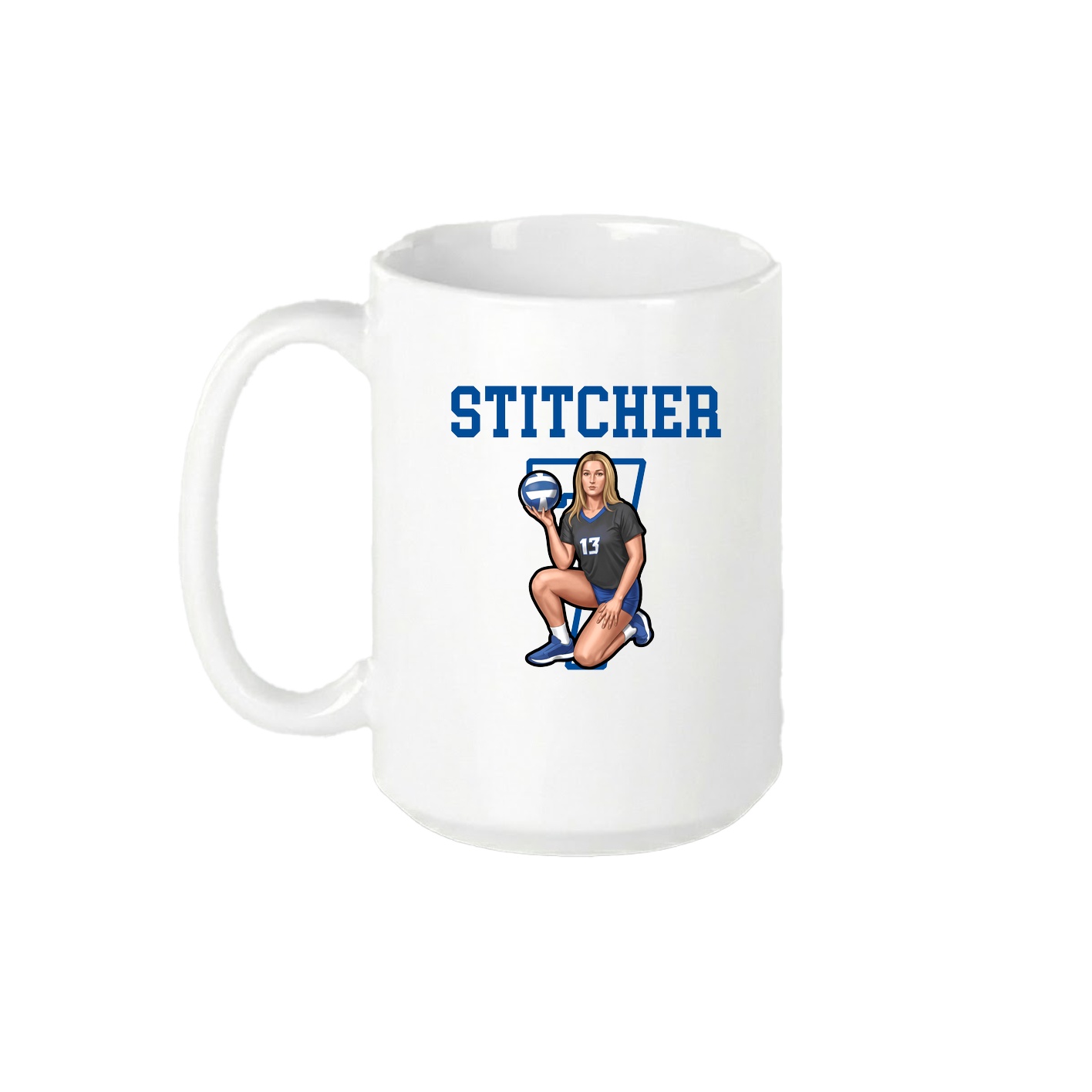 15oz Coffee Mug — Shirsey in White