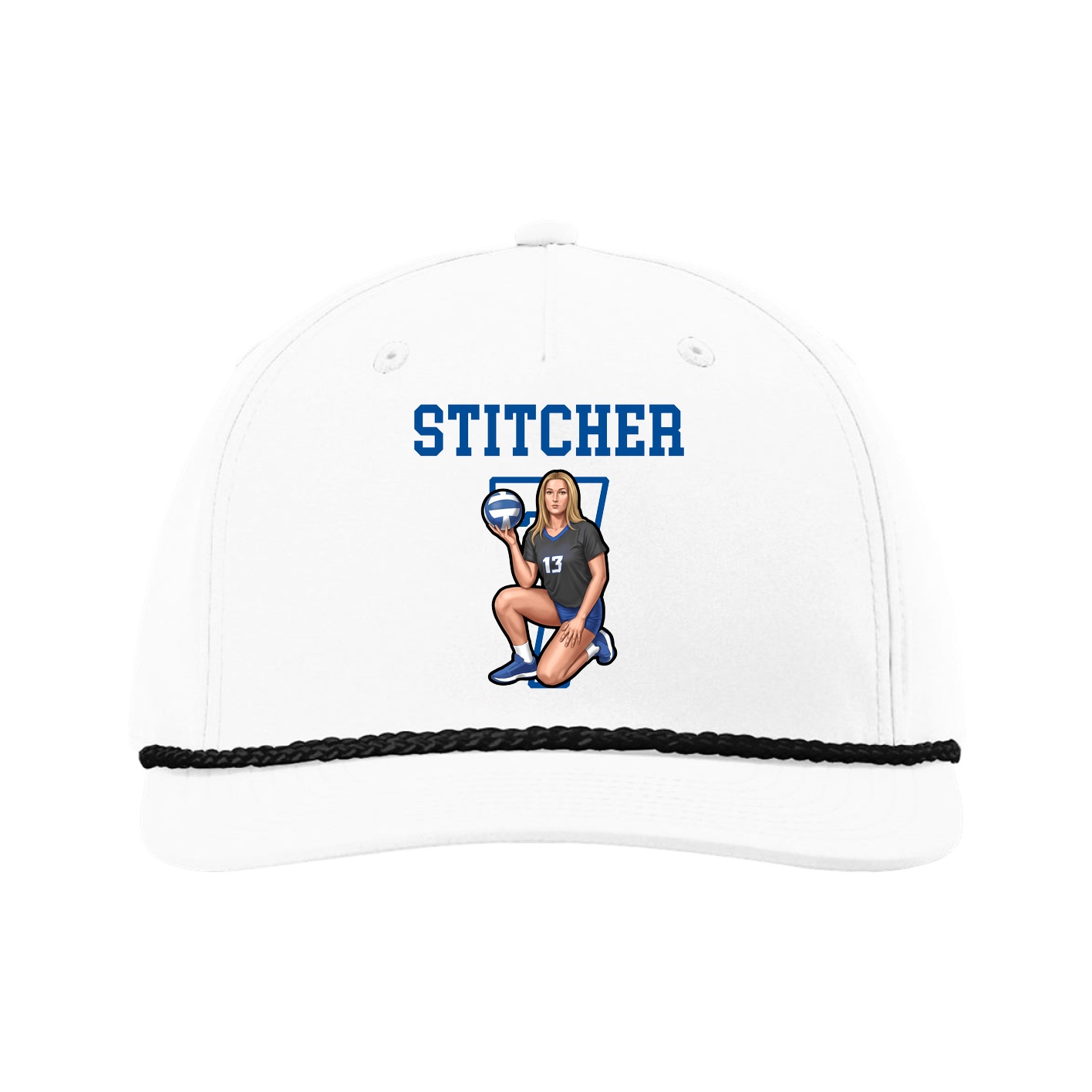 Five-Panel Classic Rope Cap — Shirsey in White