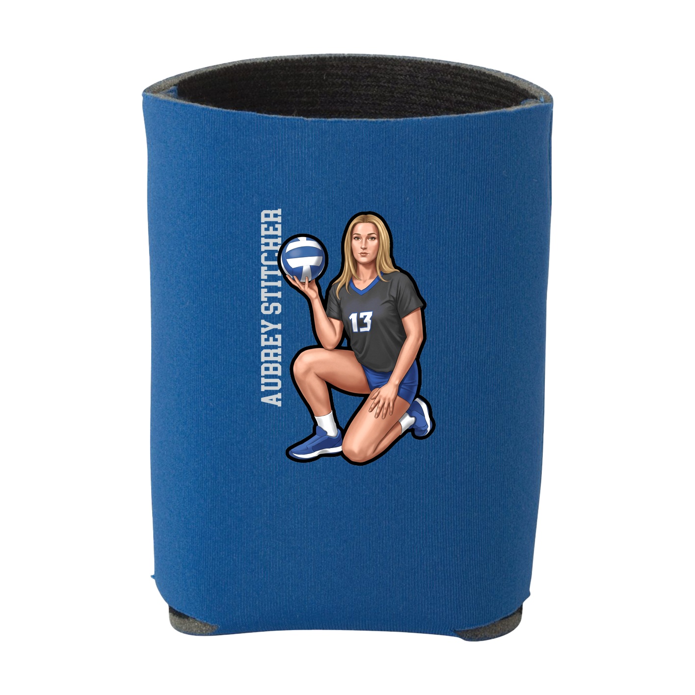 Can Holder — Name Vertical in Royal