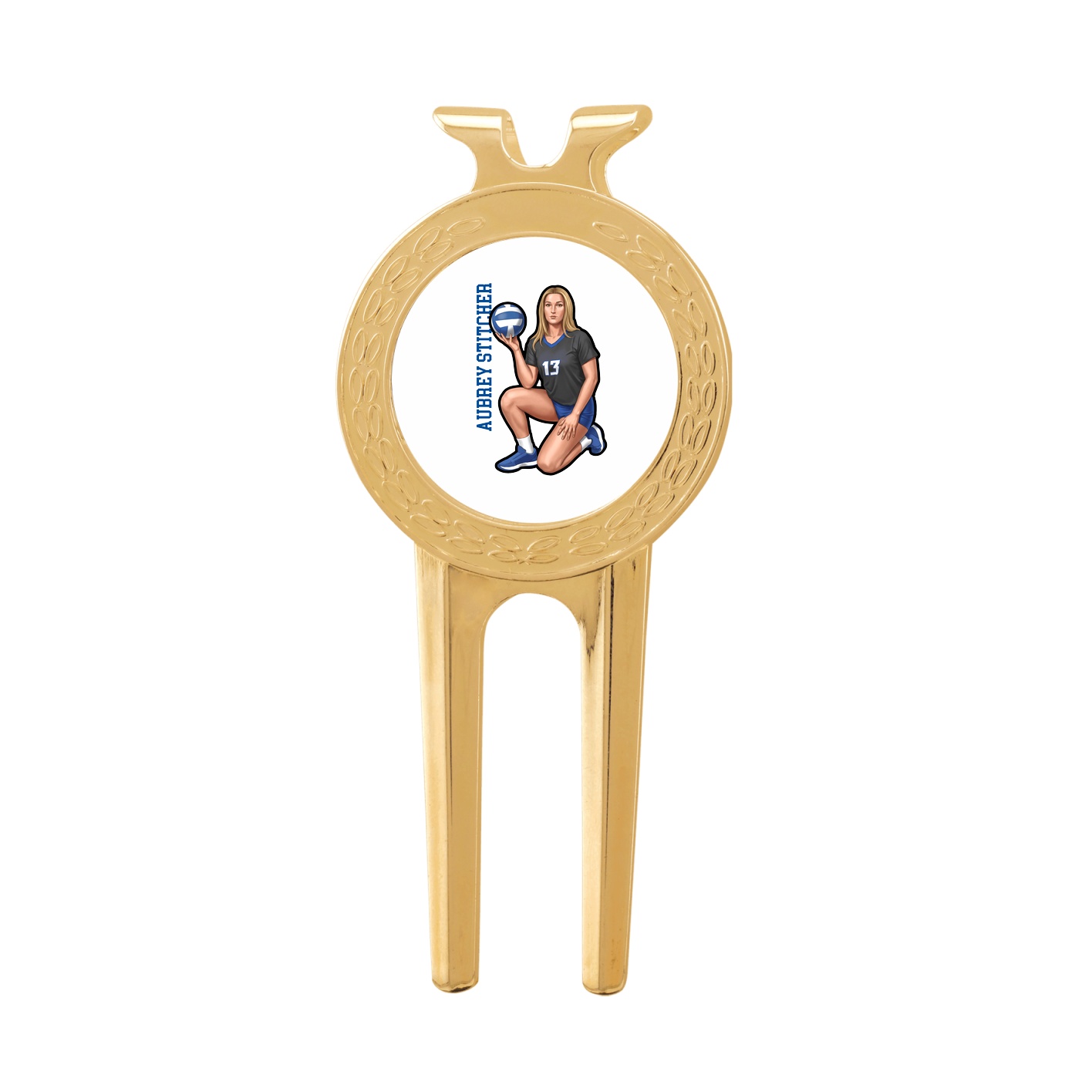Divot Tool with Ball Marker — Name Vertical in Classic