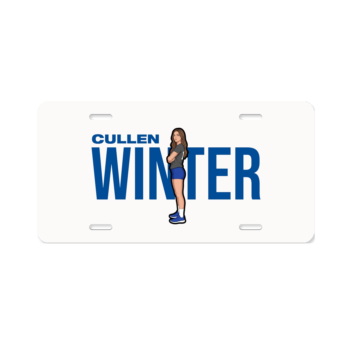 License Plate — Player Name in Classic