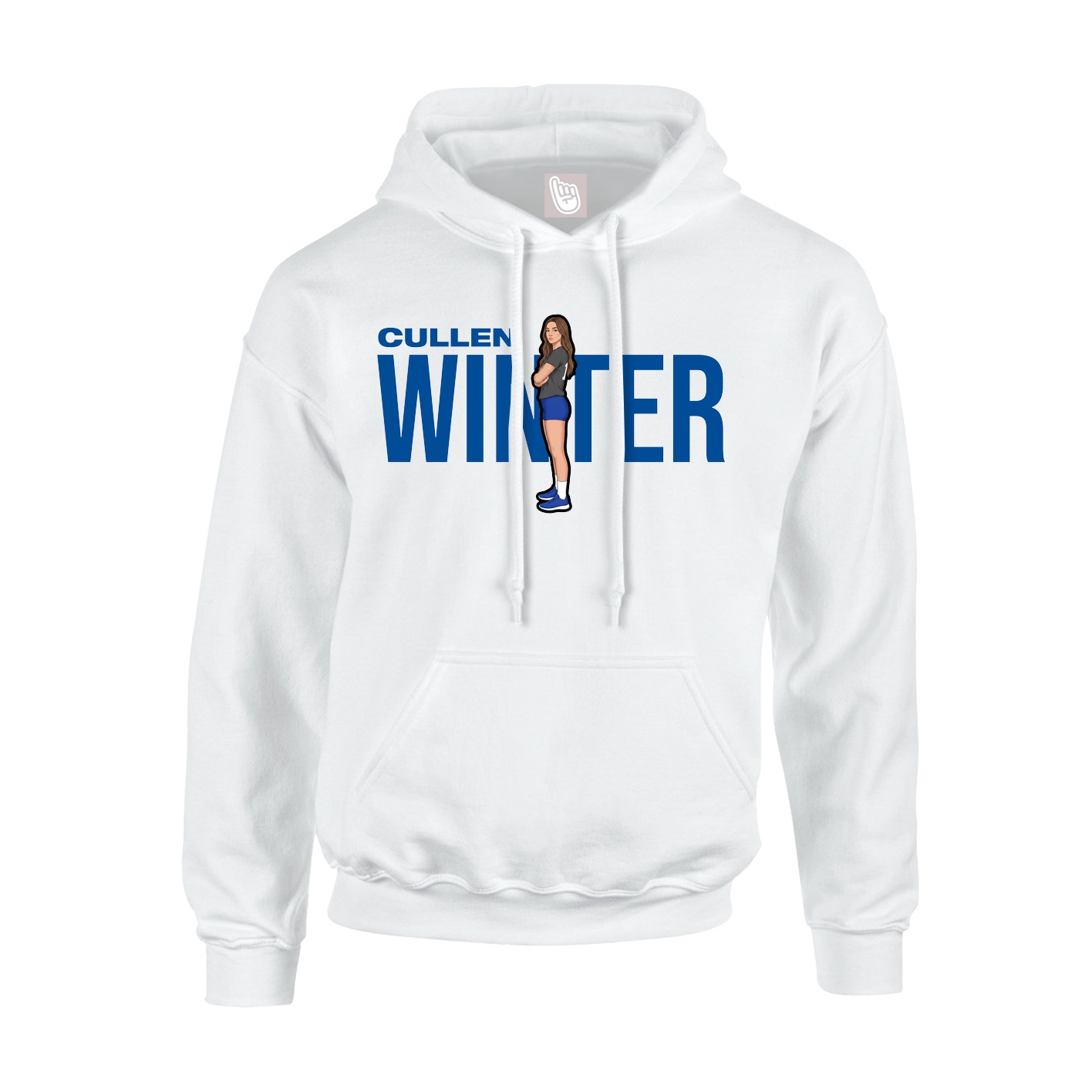 Hoodie — Player Name in White