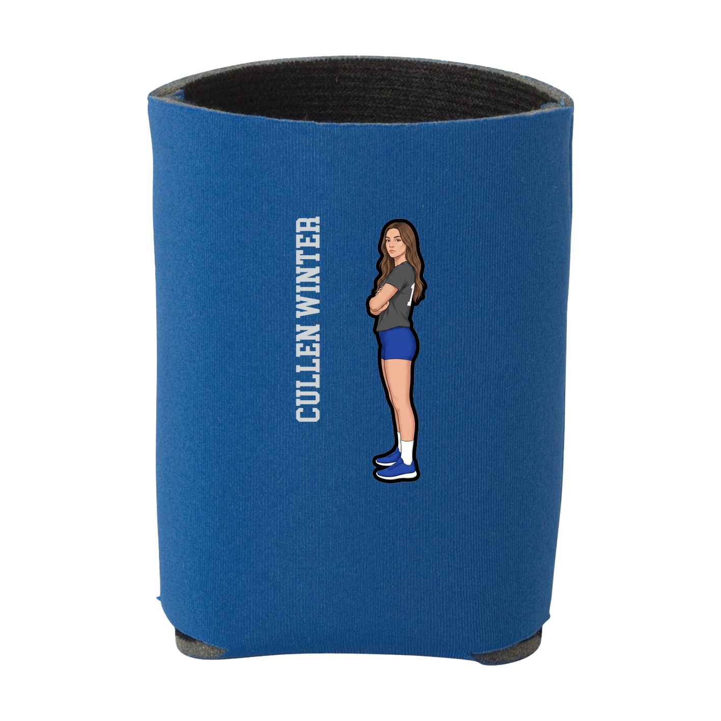 Can Holder — Name Vertical in Royal