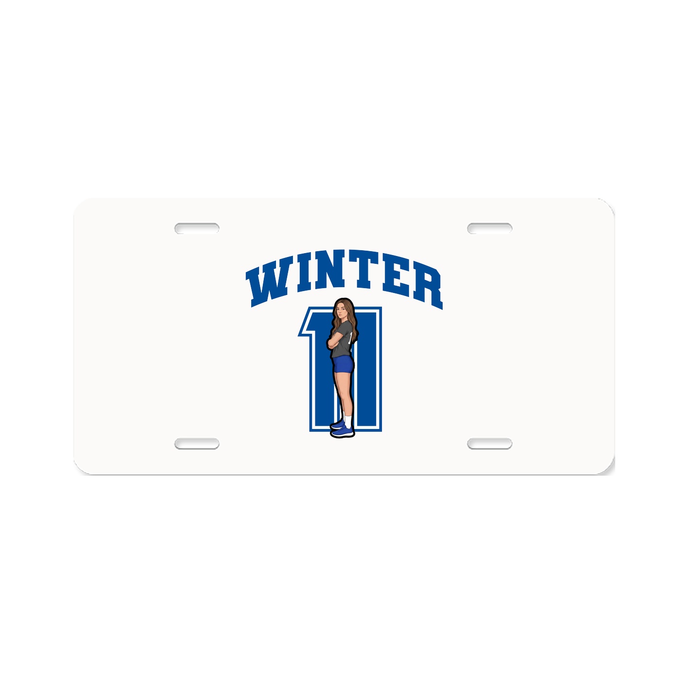License Plate — Number in Classic