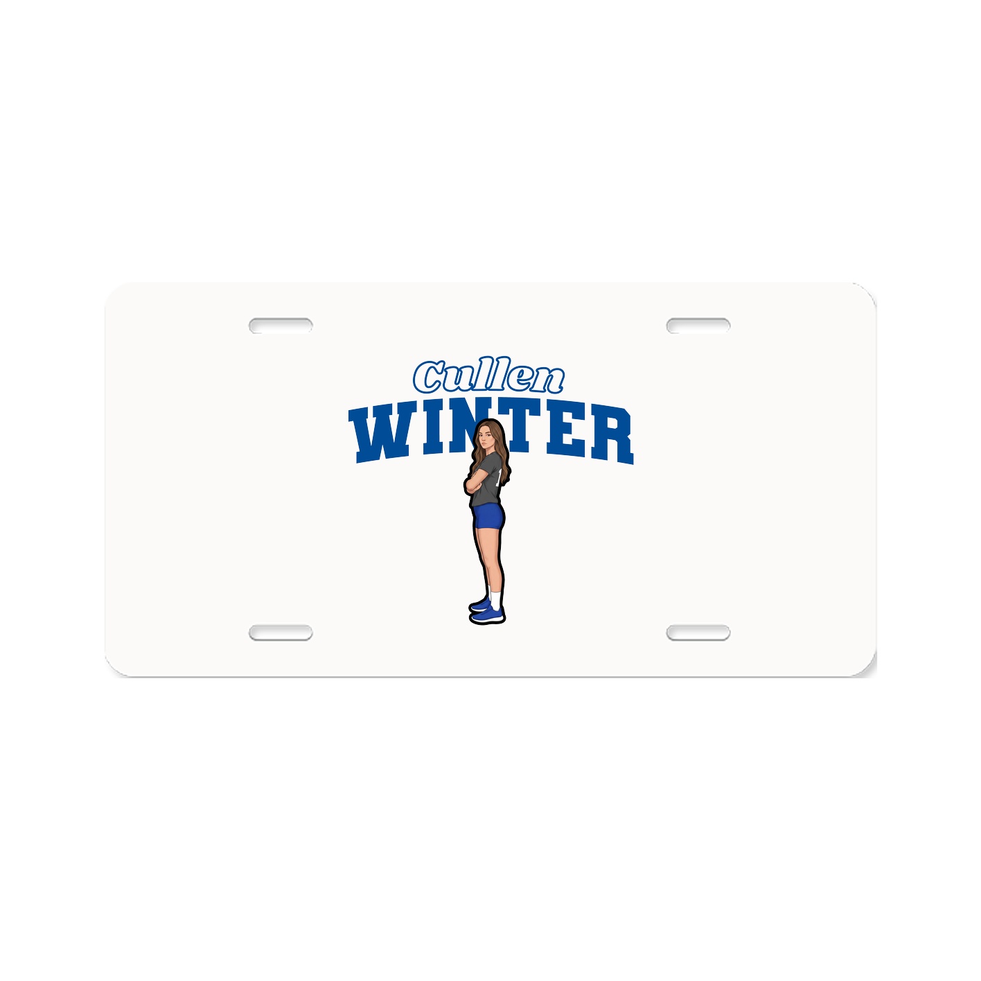 License Plate — Name Arch in Classic