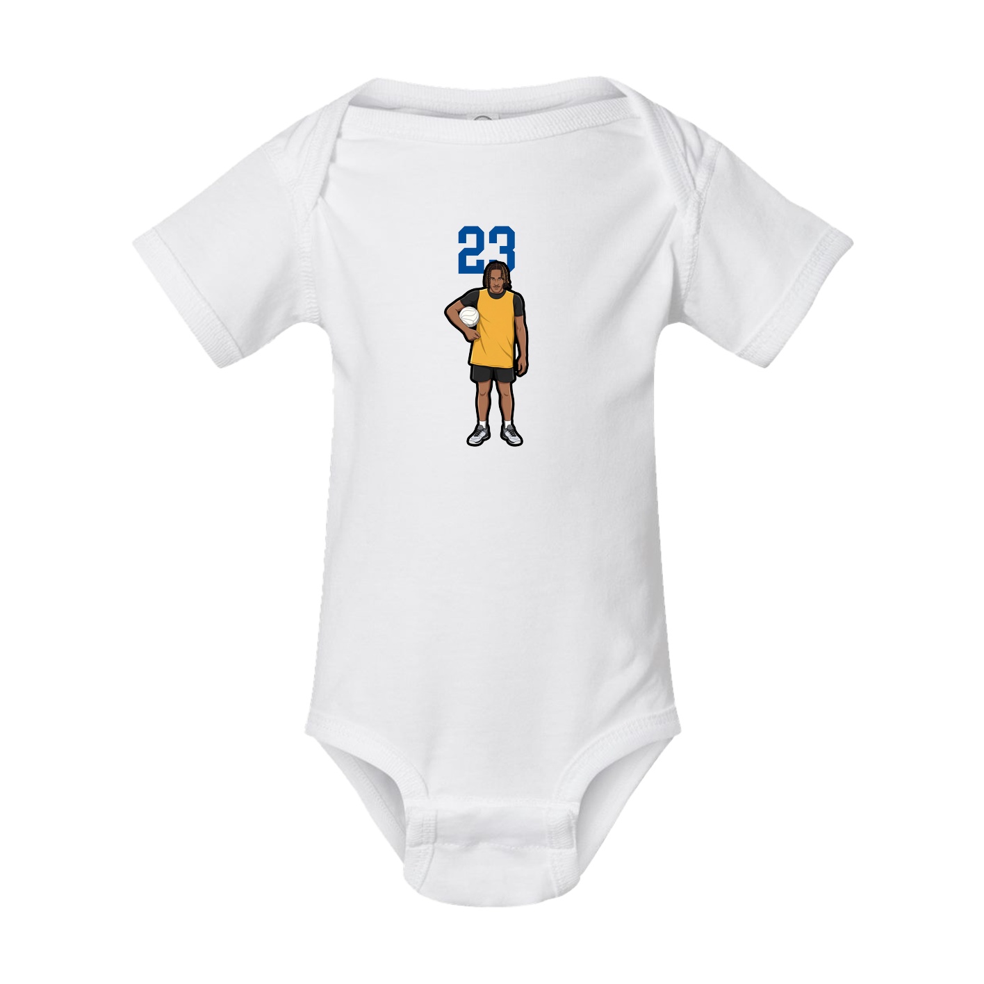 Baby Onesie — Number Top in White