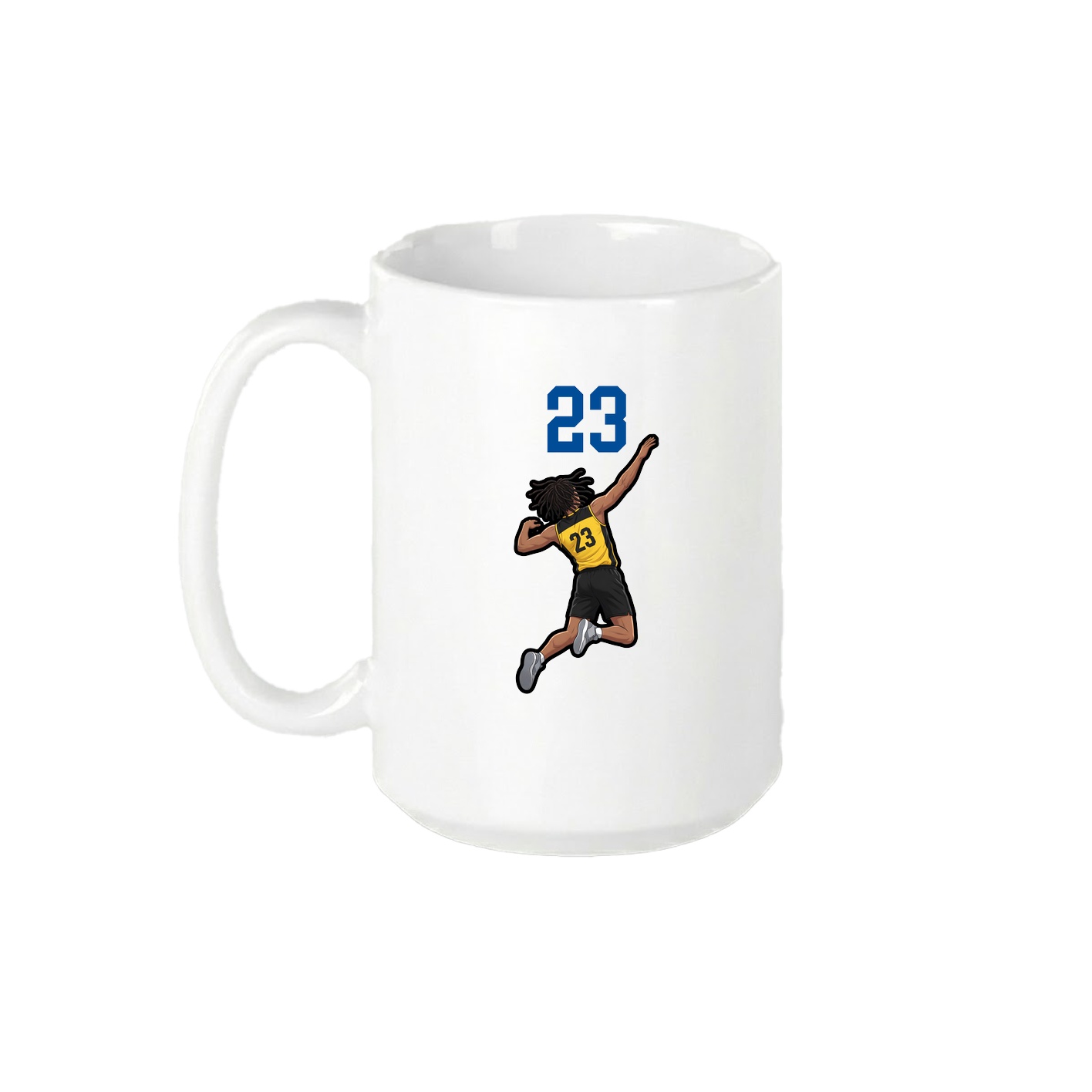 15oz Coffee Mug — Number Top in White