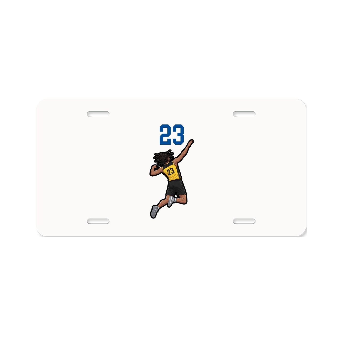 License Plate — Number Top in Classic