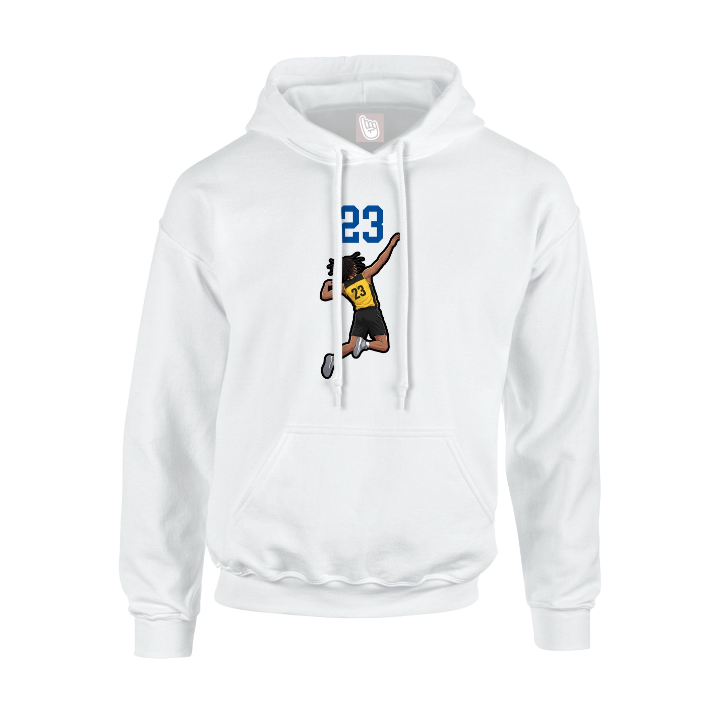 Hoodie — Number Top in White
