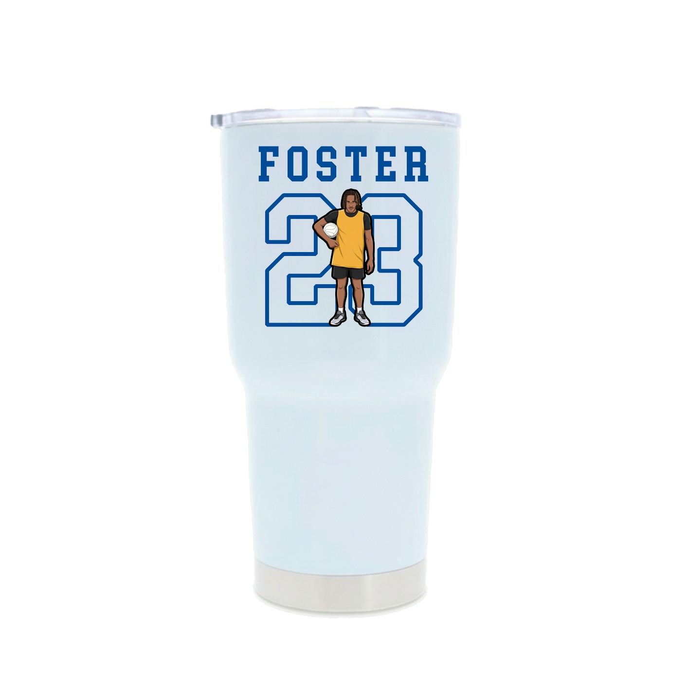 30oz Stainless Steel Tumbler — Shirsey in White