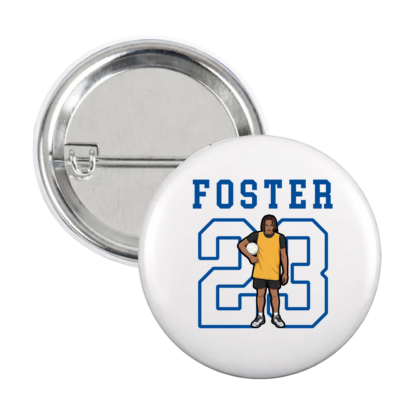 Game Day Button — Shirsey in White