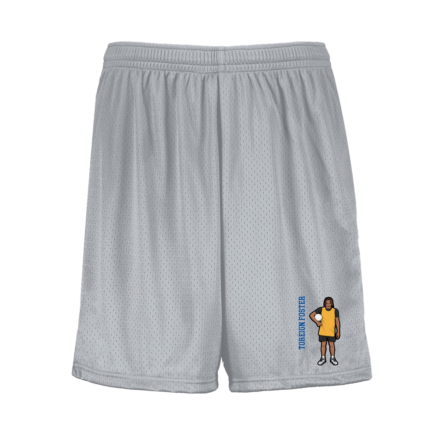 Shorts — Name Vertical in Silver