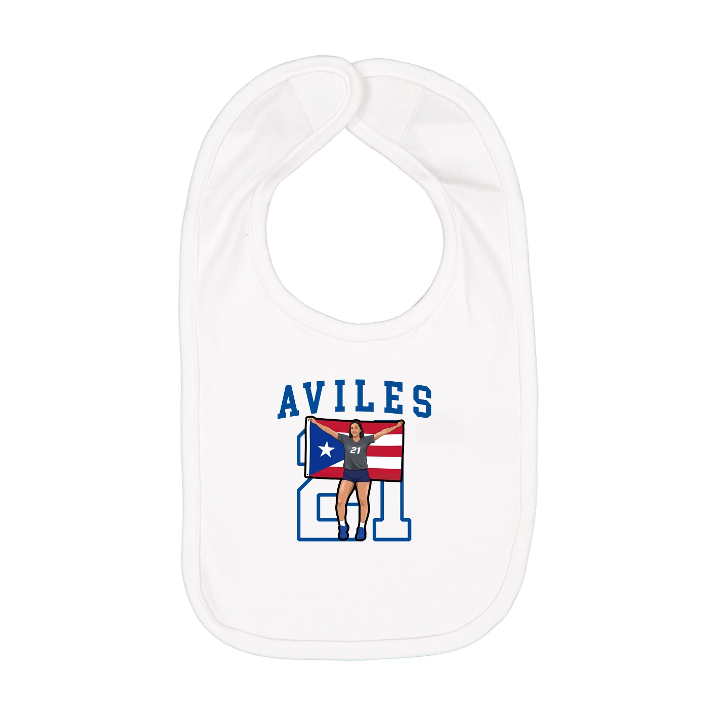 Infant Bib — Shirsey in White