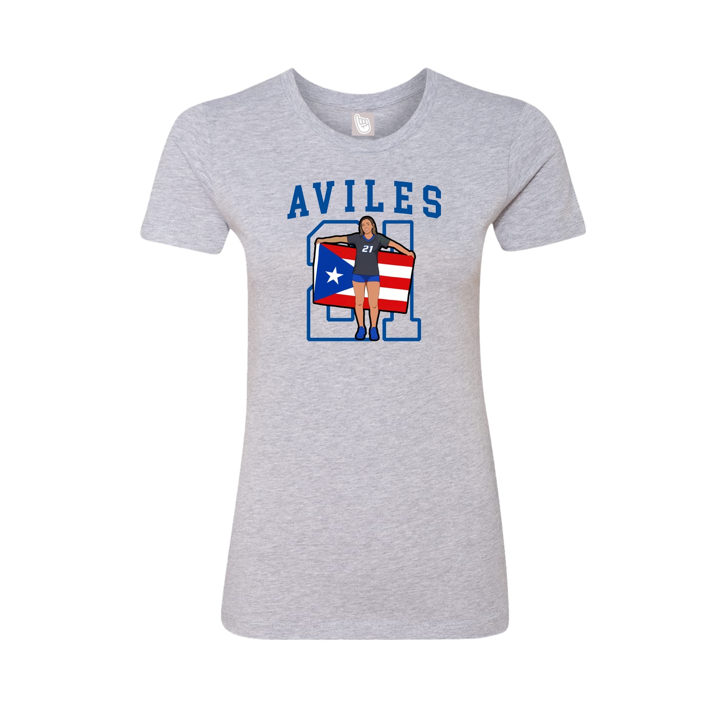 Fitted Women's Tee — Shirsey in Grey