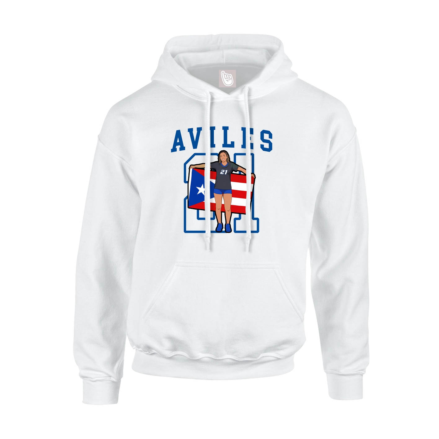 Hoodie — Shirsey in White