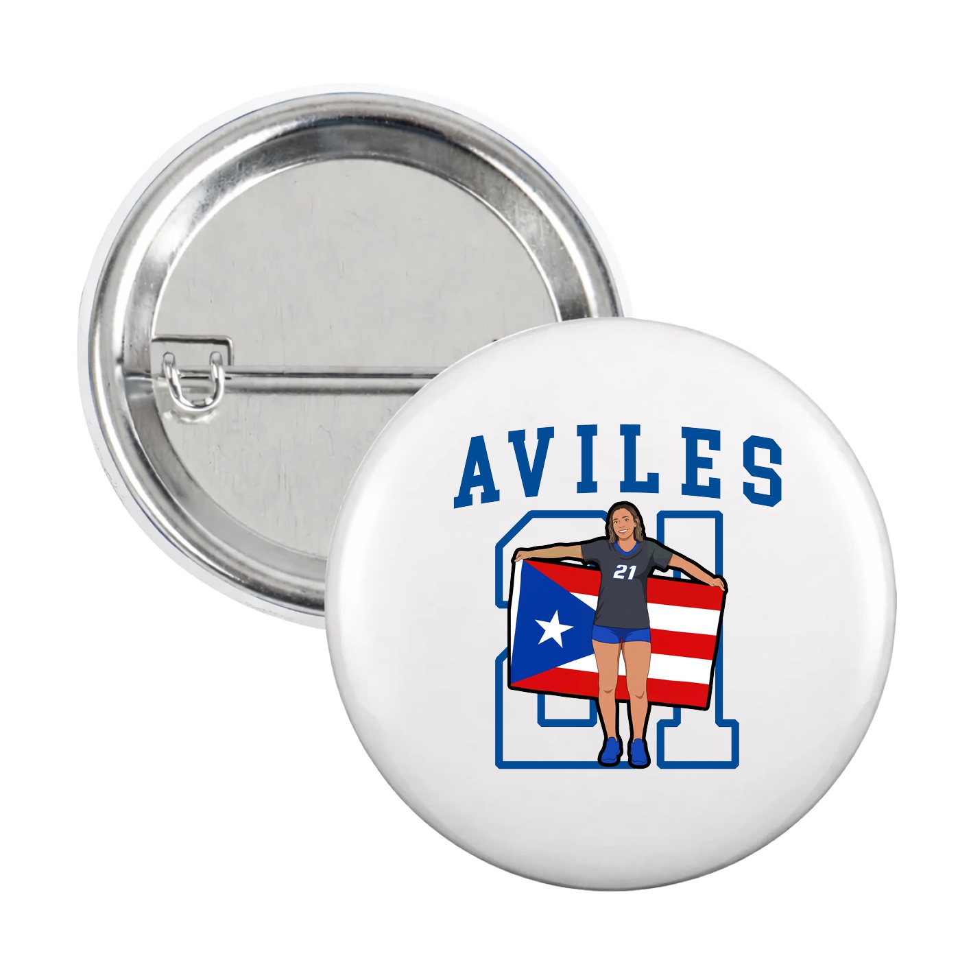 Game Day Button — Shirsey in White