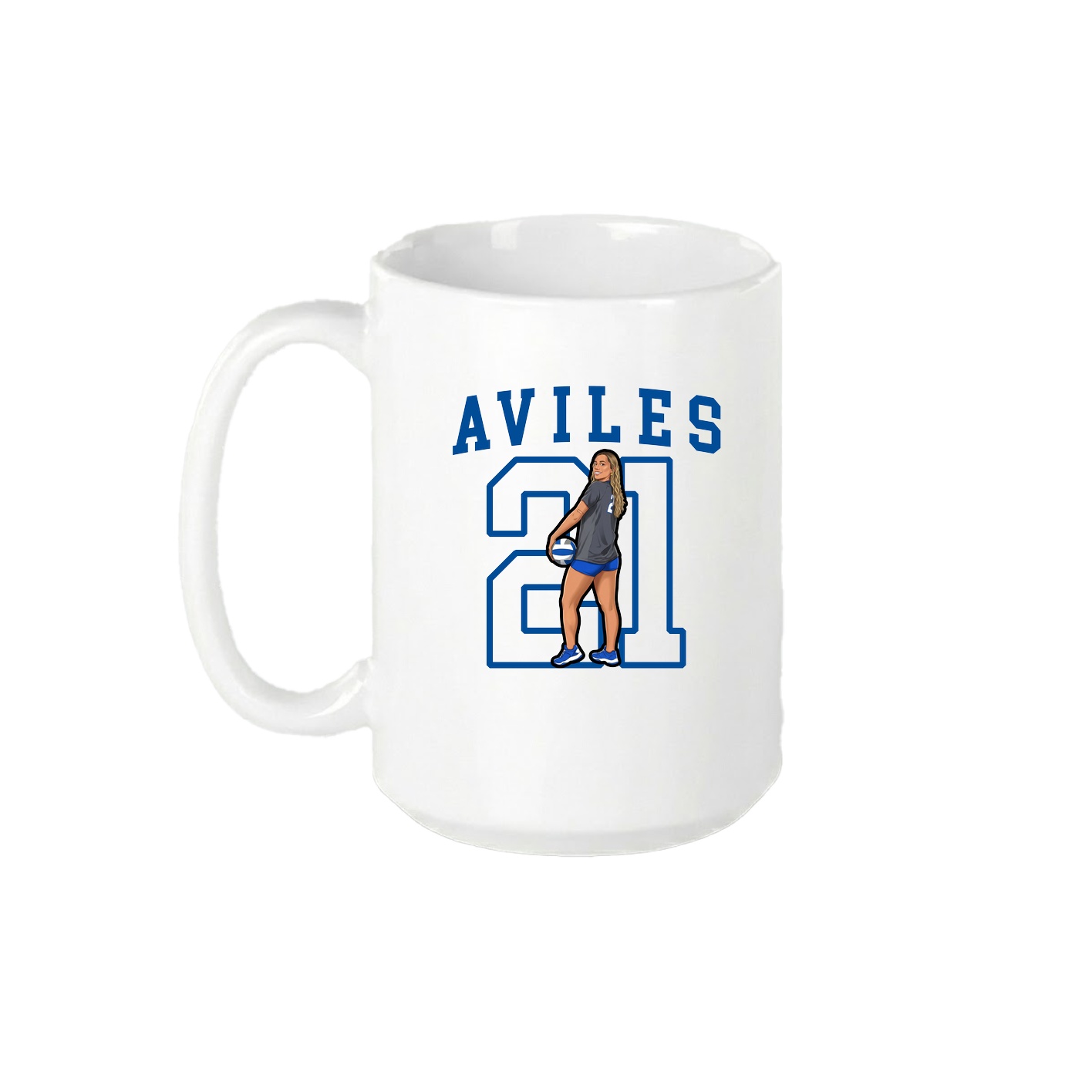15oz Coffee Mug — Shirsey in White