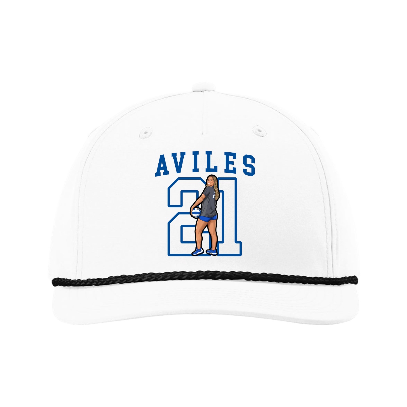 Five-Panel Classic Rope Cap — Shirsey in White