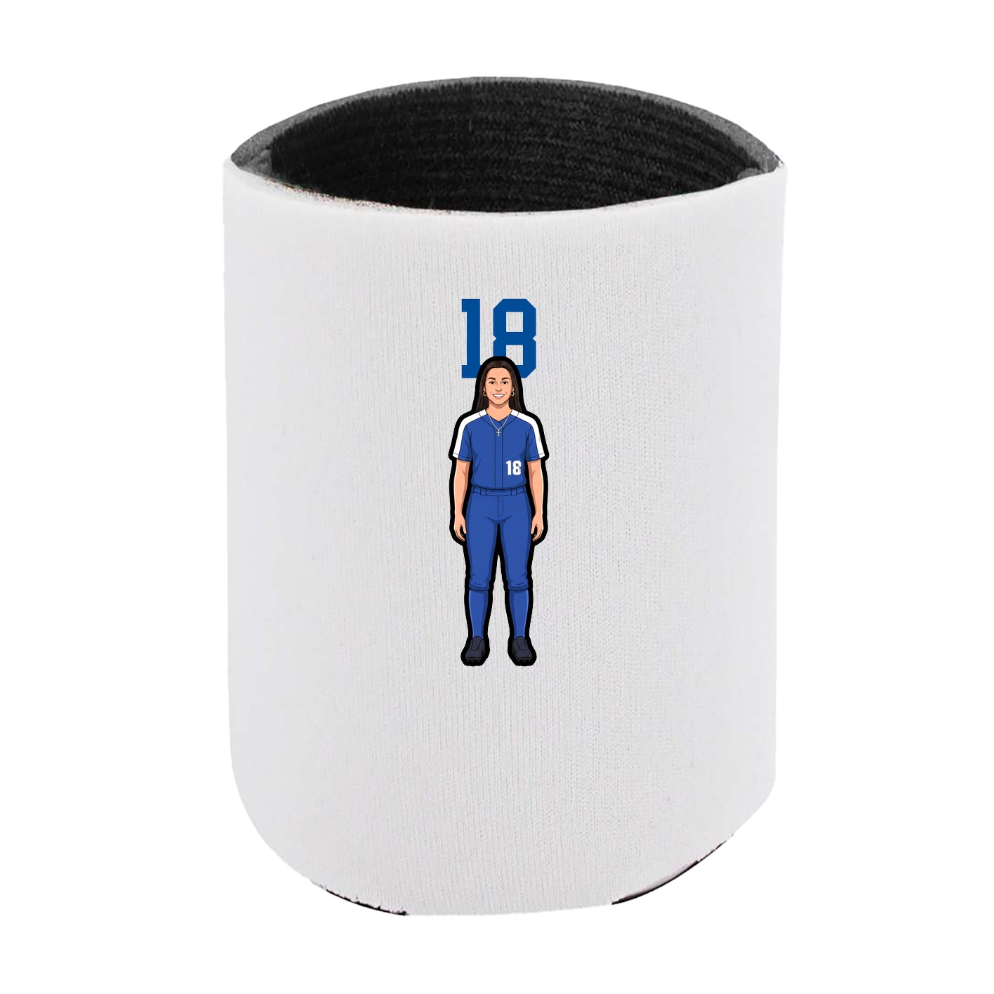 Can Holder — Number Top in White