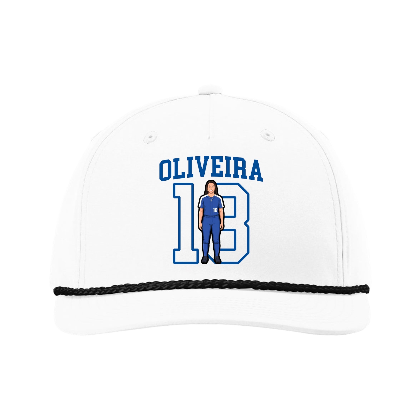Five-Panel Classic Rope Cap — Shirsey in White