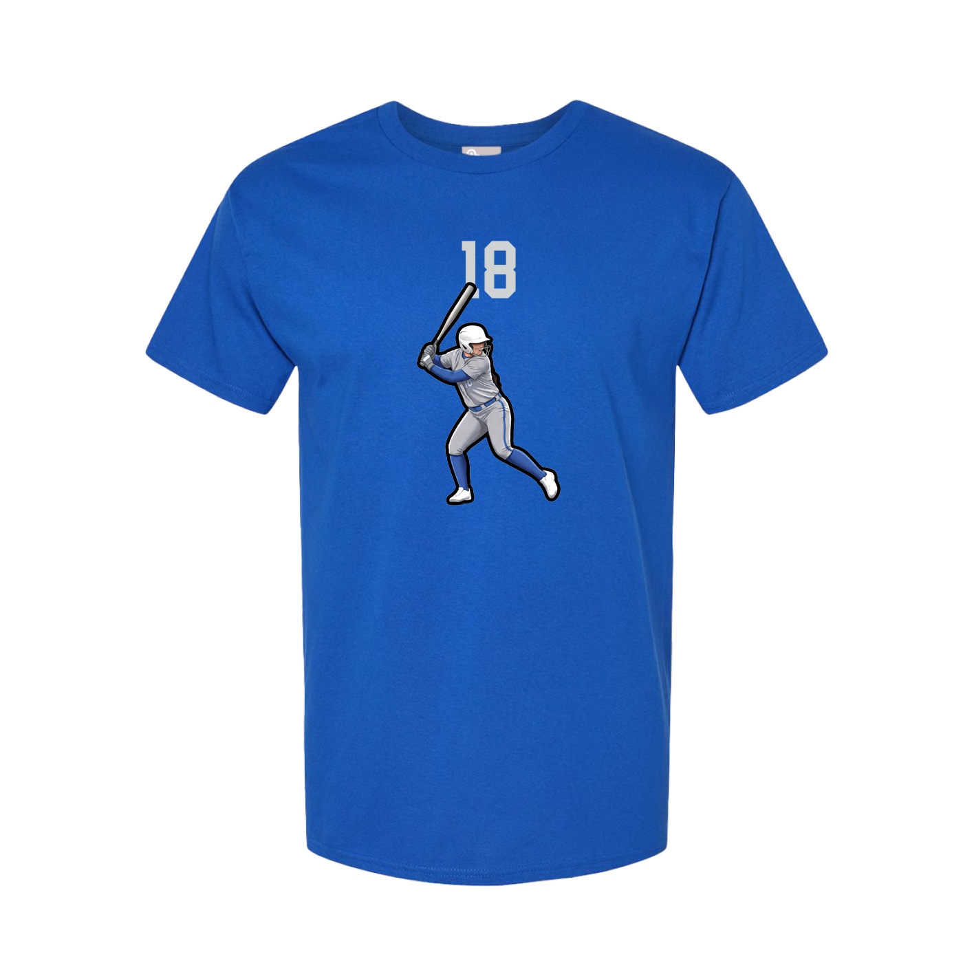 Youth Tee — Number Top in Royal