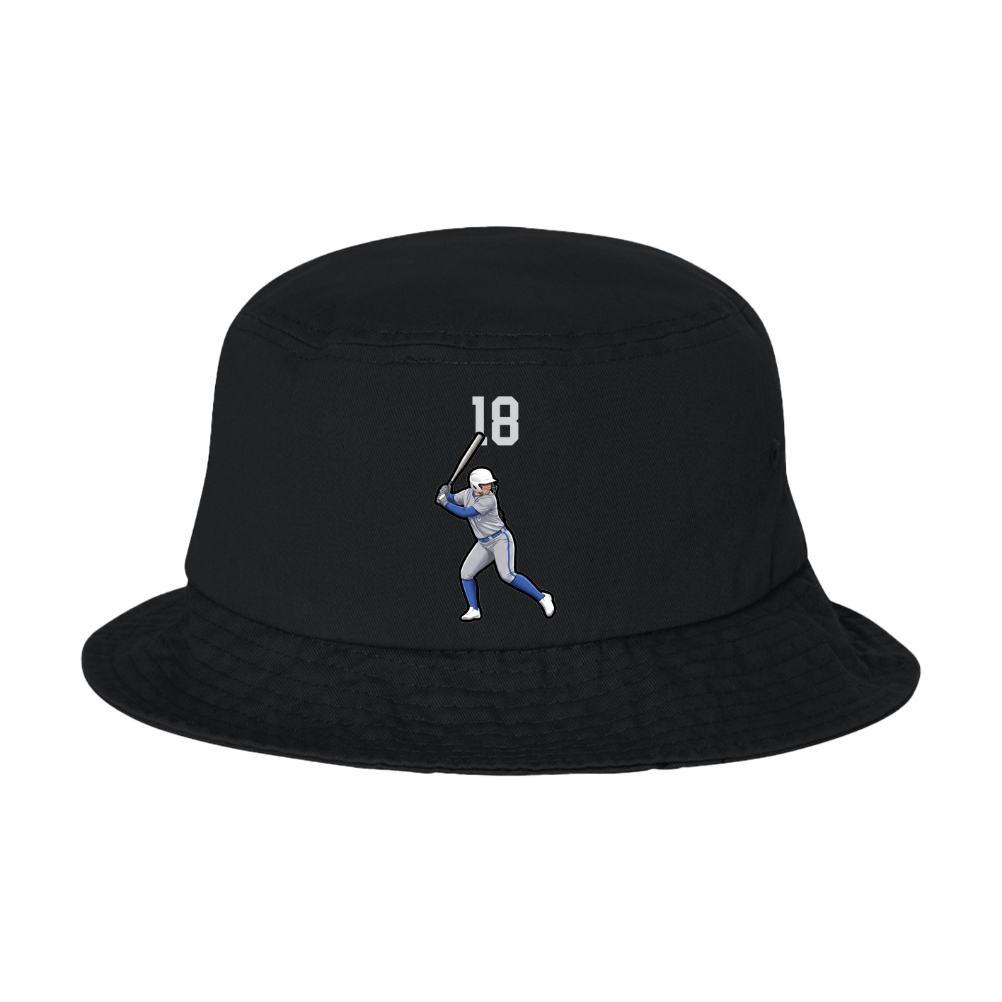 Bucket Cap — Number Top in Black
