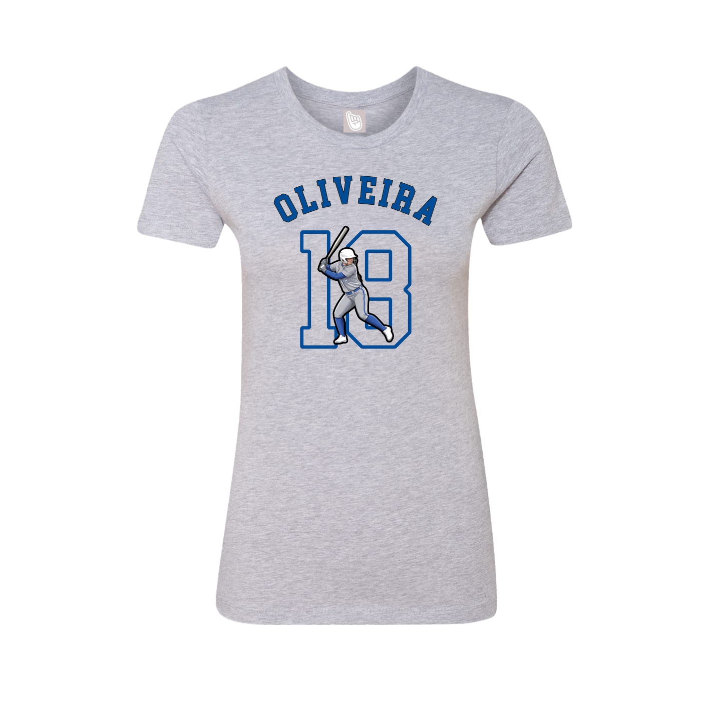 Fitted Women's Tee — Shirsey Arch in Grey