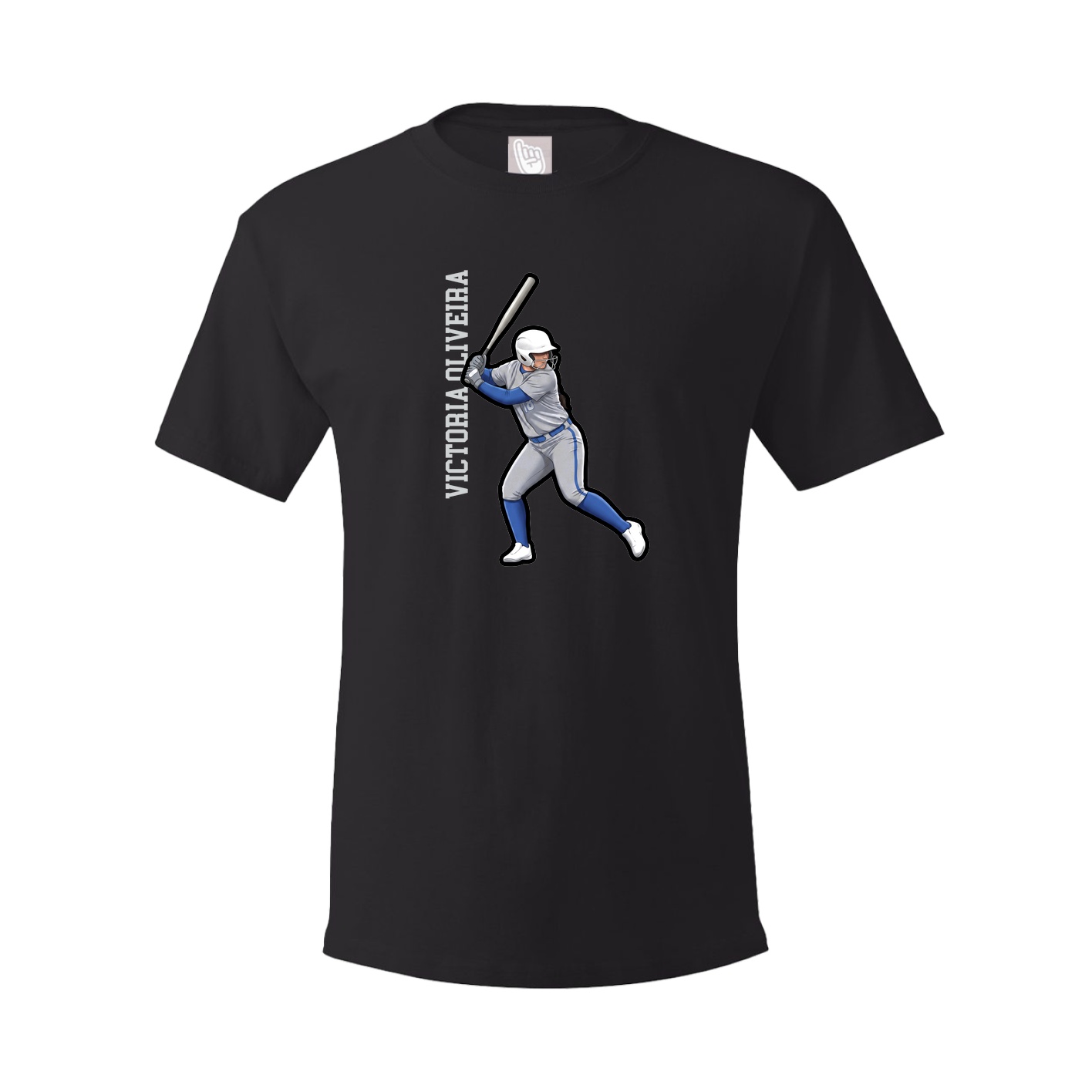 Tee — Name Vertical in Black