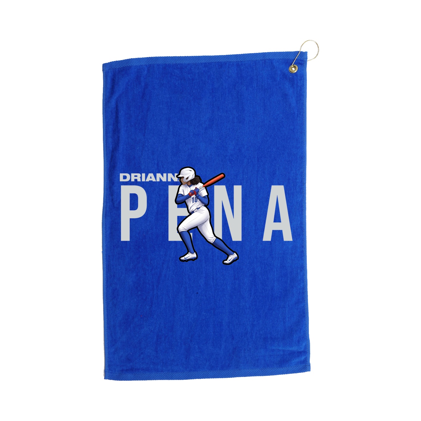 Golf Towel — Player Name in Royal