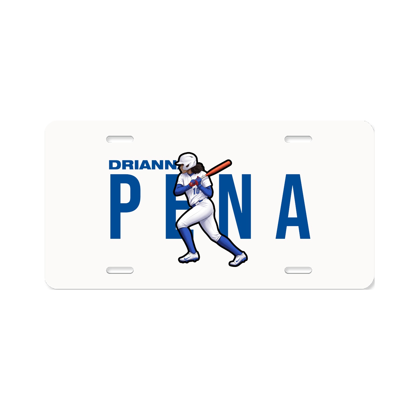 License Plate — Player Name in Classic