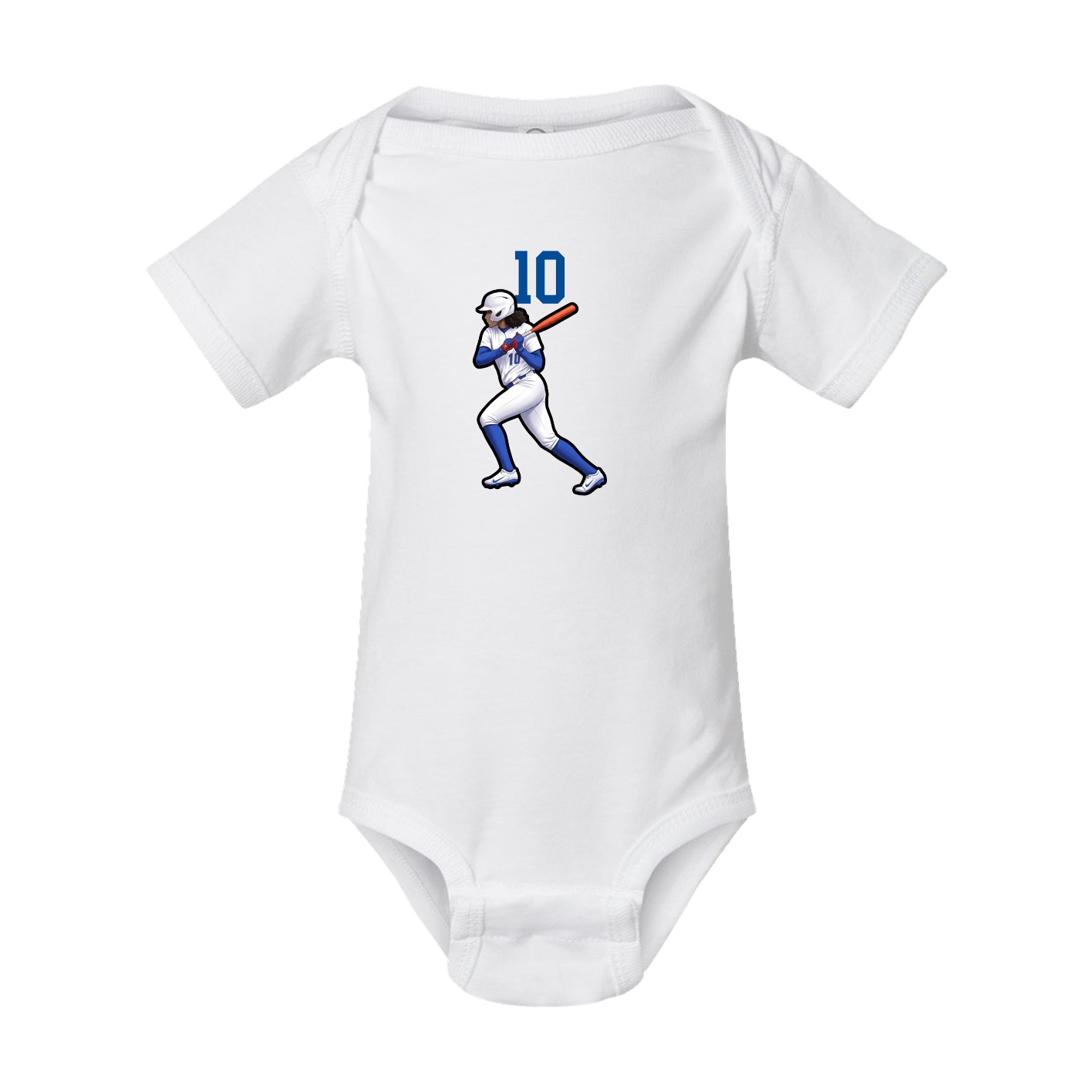 Baby Onesie — Number Top in White