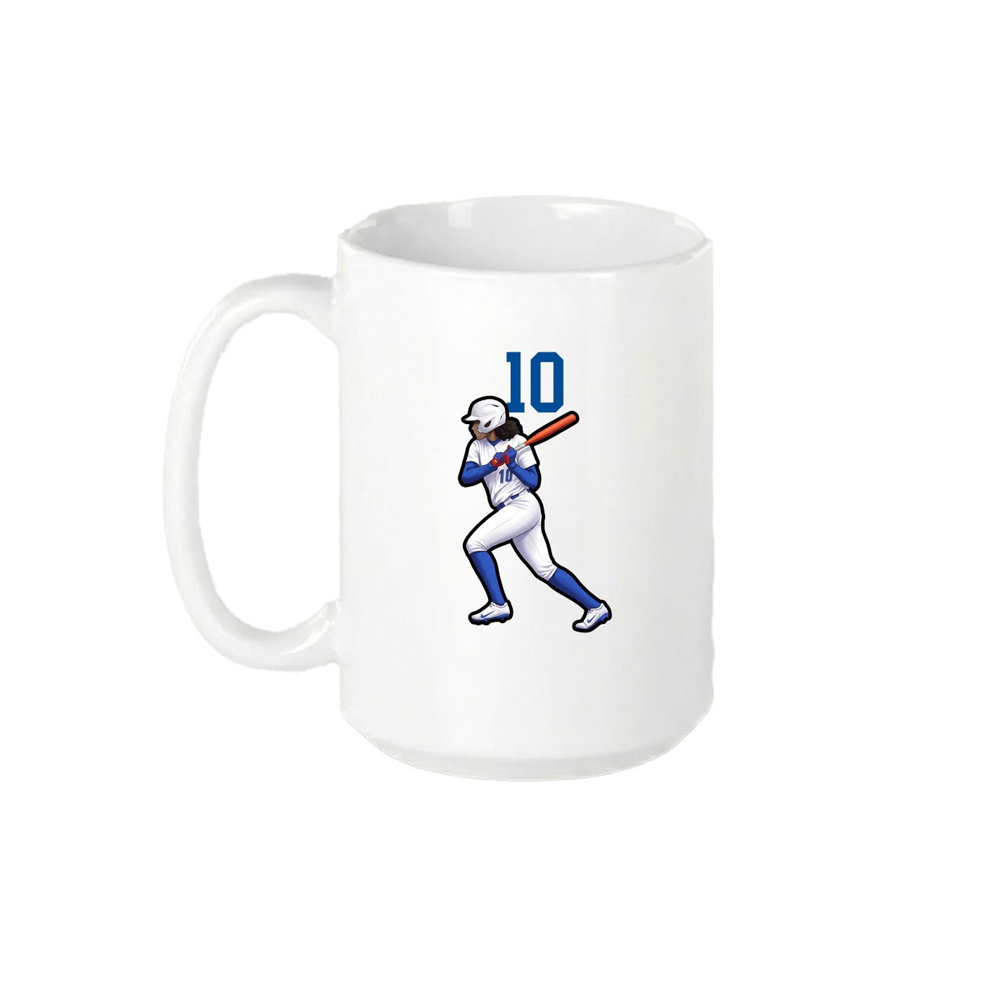 15oz Coffee Mug — Number Top in White