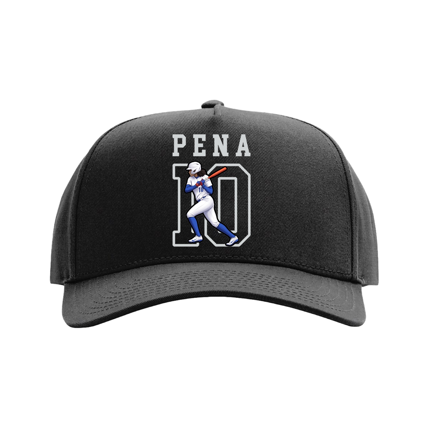 Full Fabric Five-Panel Champ Cap — Shirsey in Black