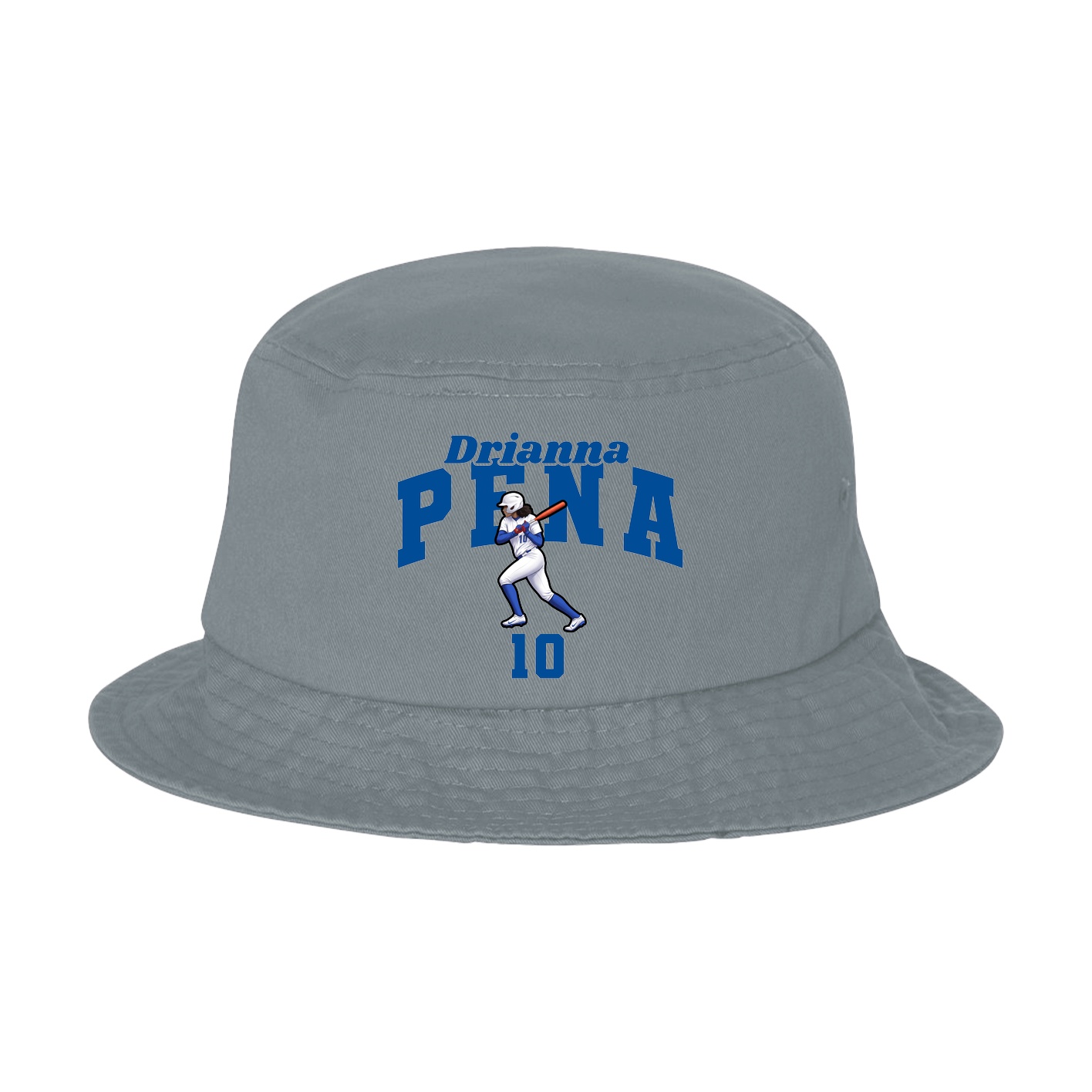 Bucket Cap — Signature Arch in Grey