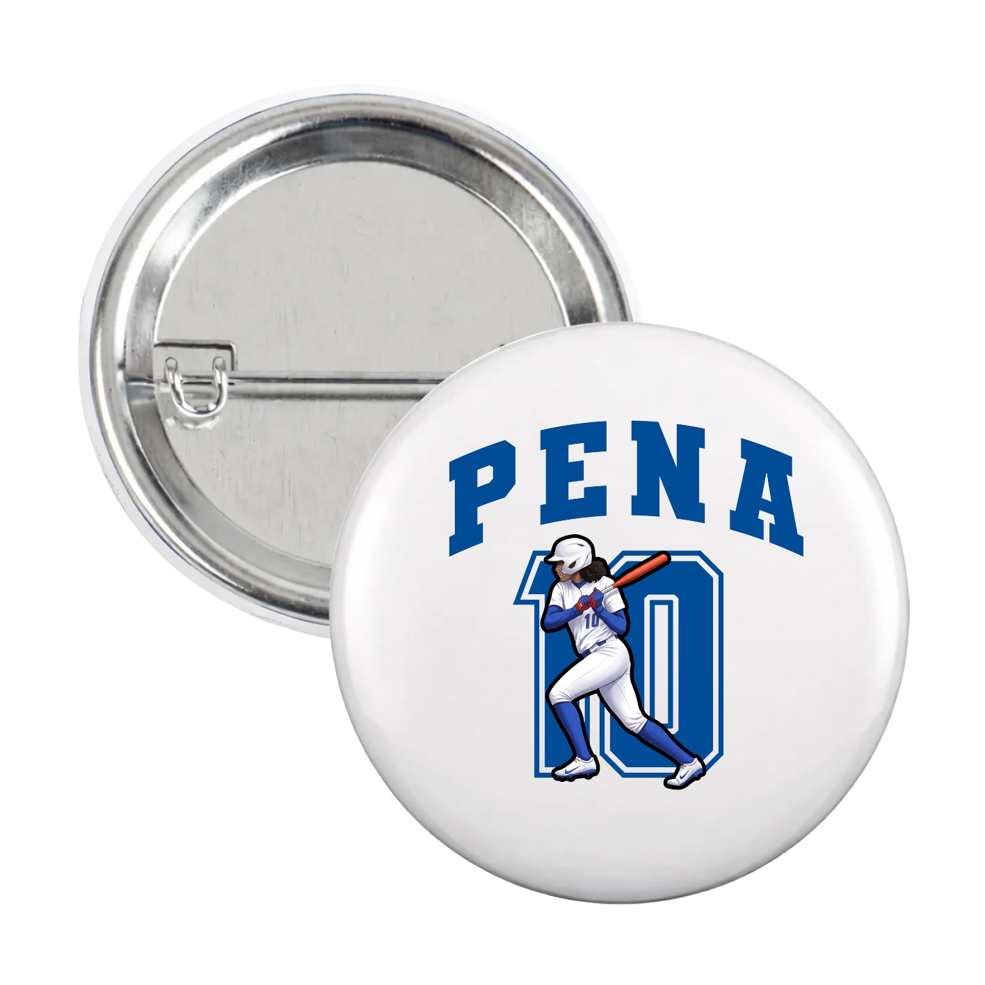 Game Day Button — Number in White