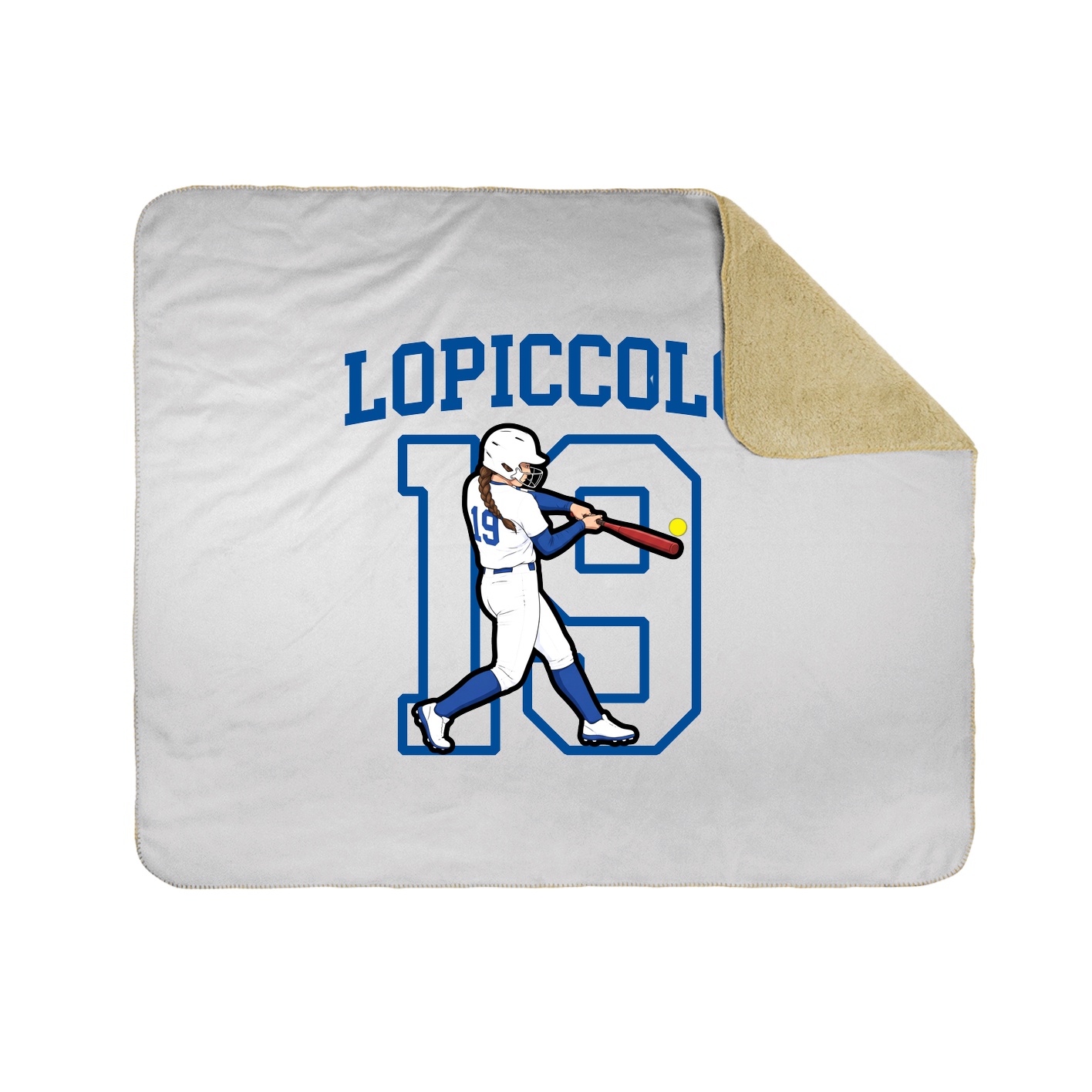 Throw Blanket — Shirsey in White
