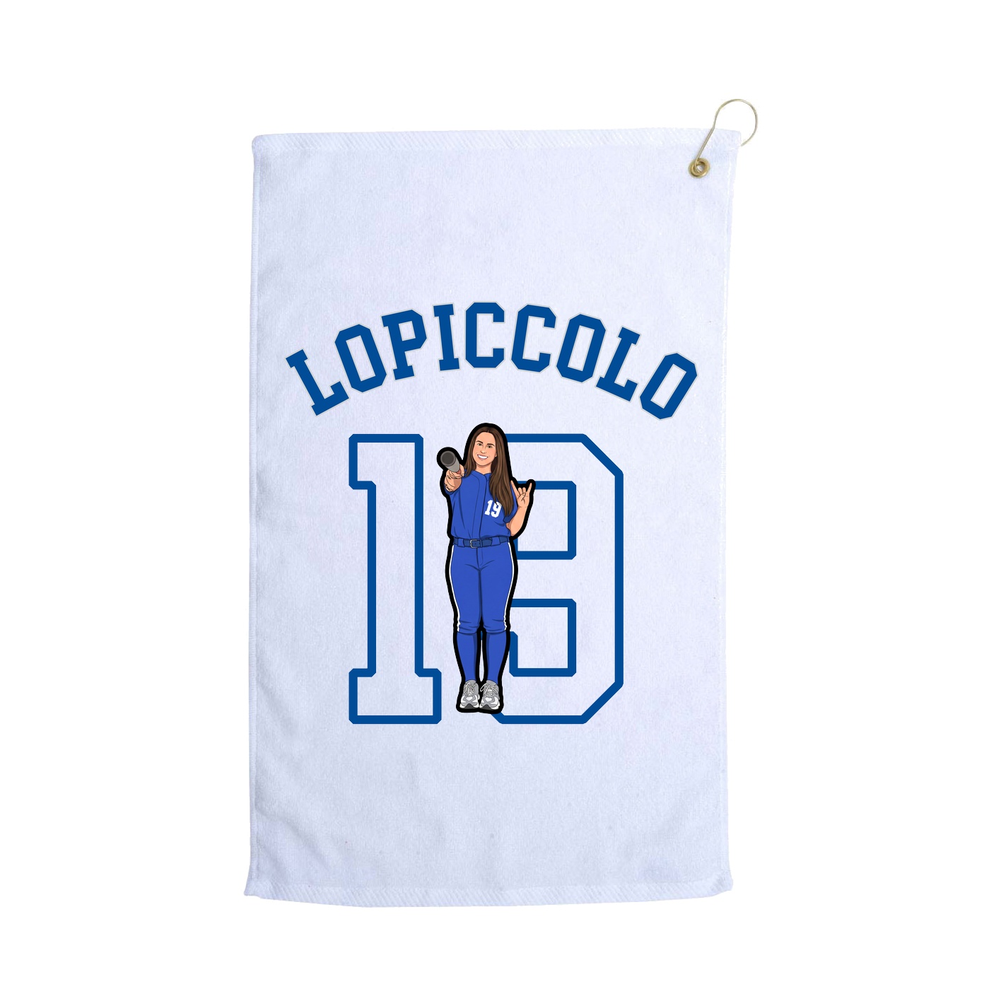 Golf Towel — Shirsey Arch in White