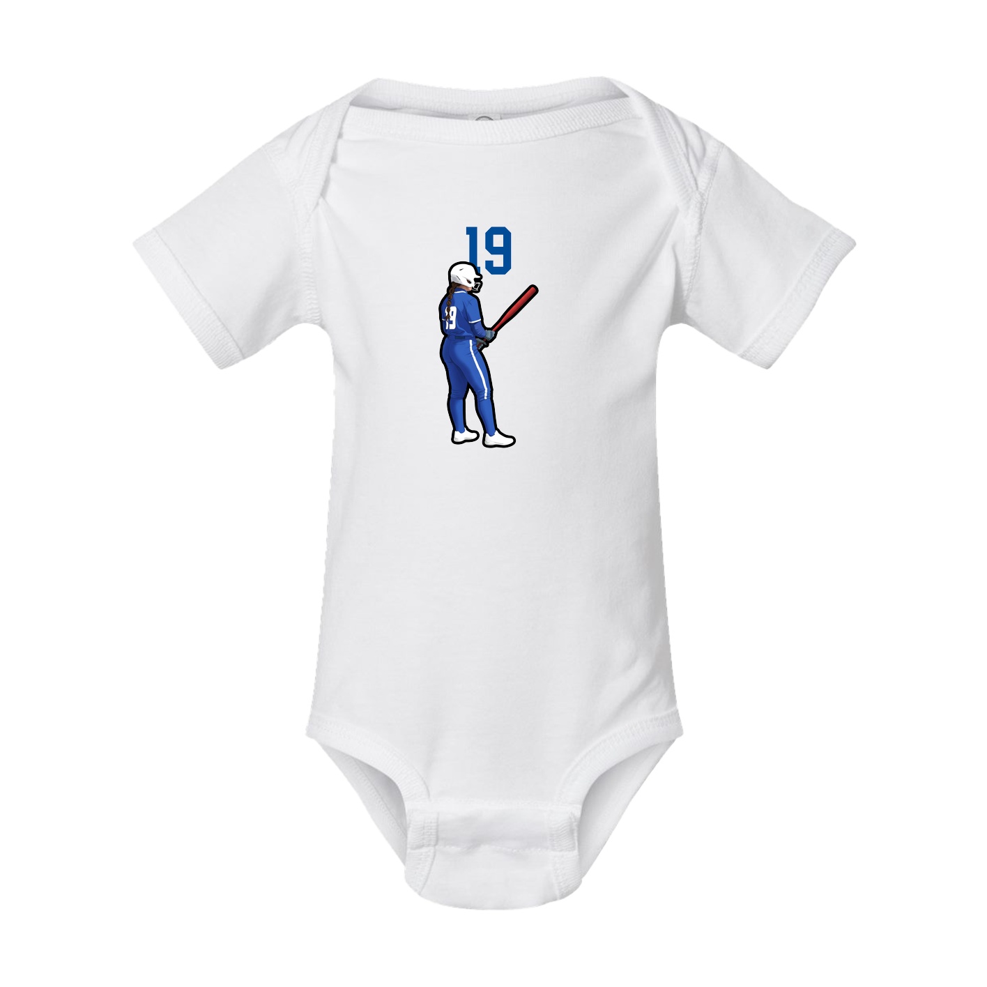 Baby Onesie — Number Top in White