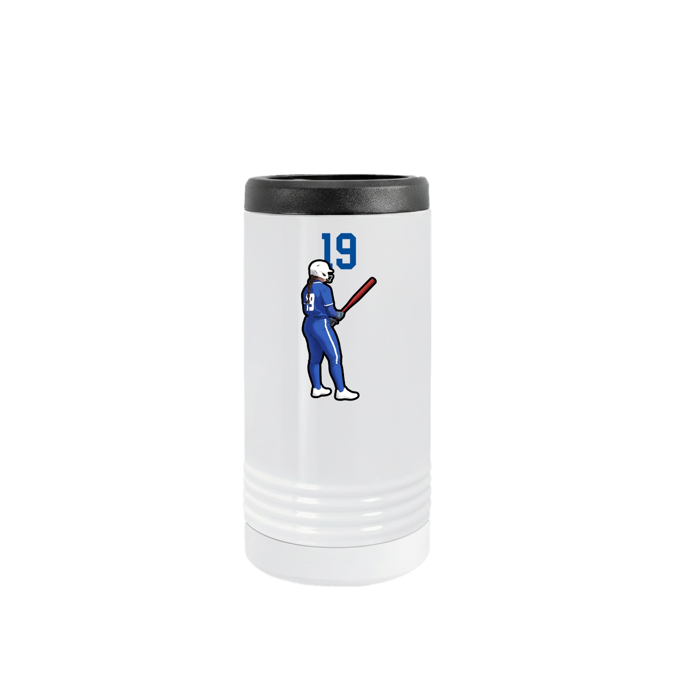 Slim Beverage Holder — Number Top in White