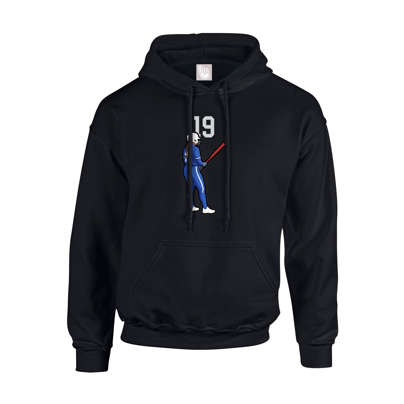 Hoodie — Number Top in Black