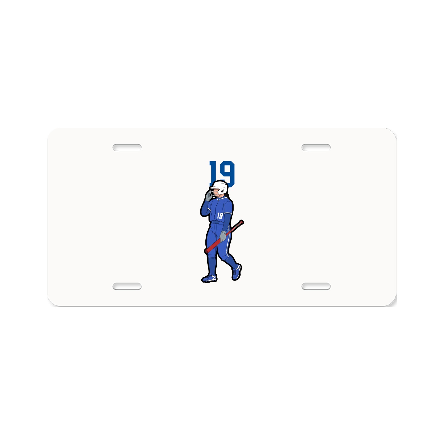 License Plate — Number Top in Classic