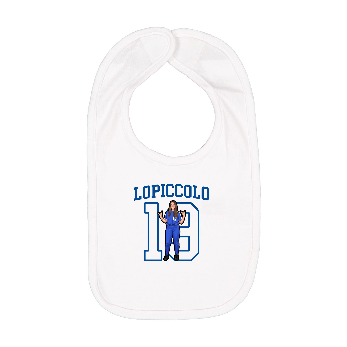 Infant Bib — Shirsey in White
