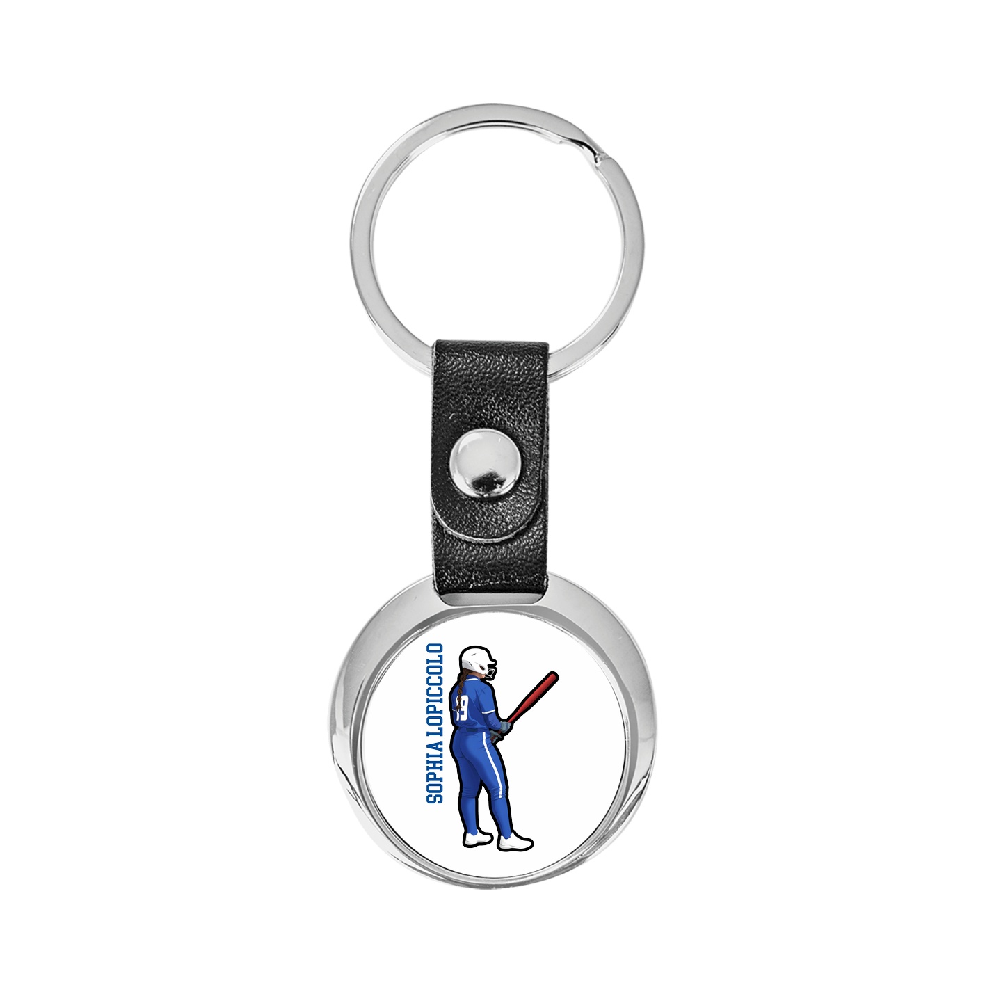 Key Chain — Name Vertical in Classic
