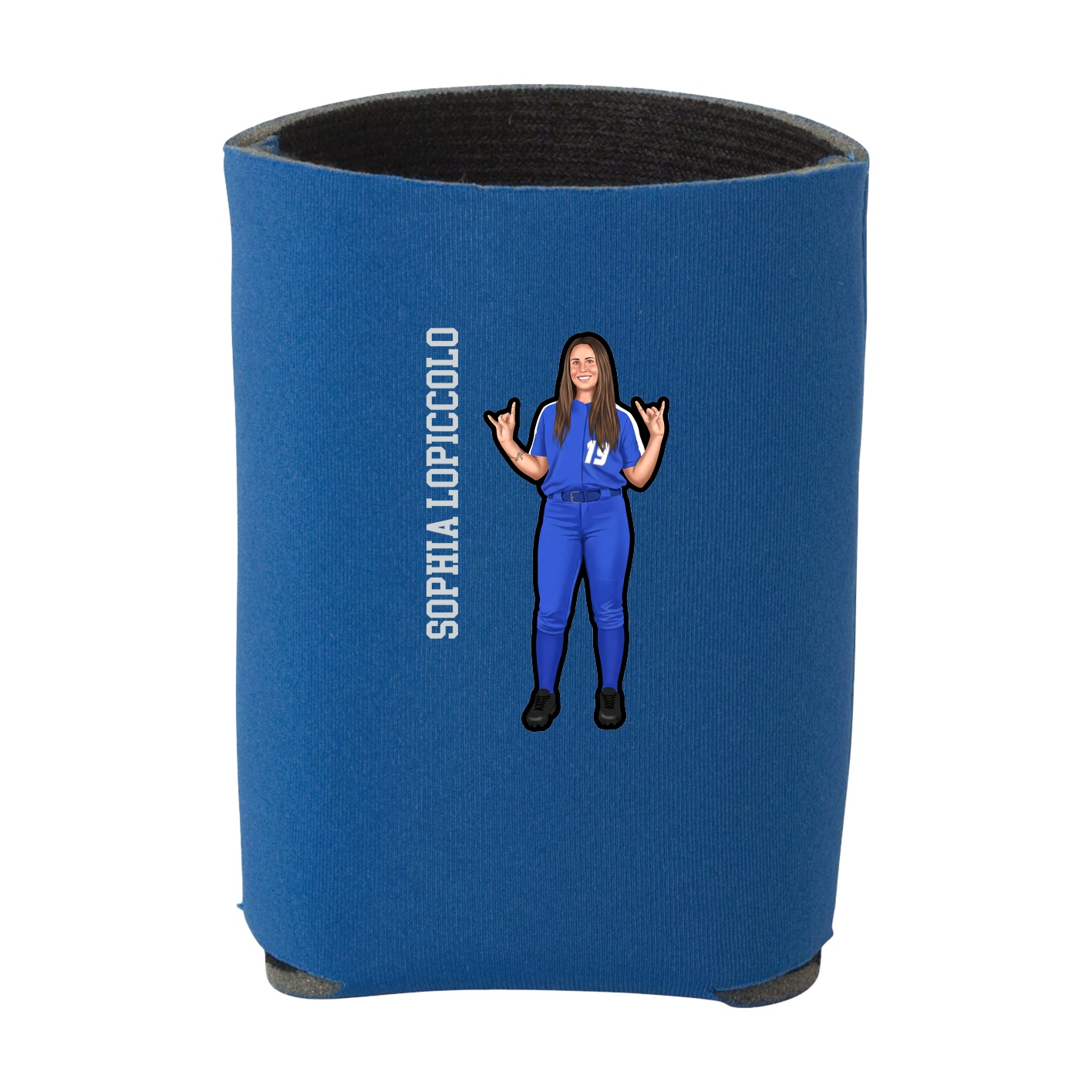 Can Holder — Name Vertical in Royal