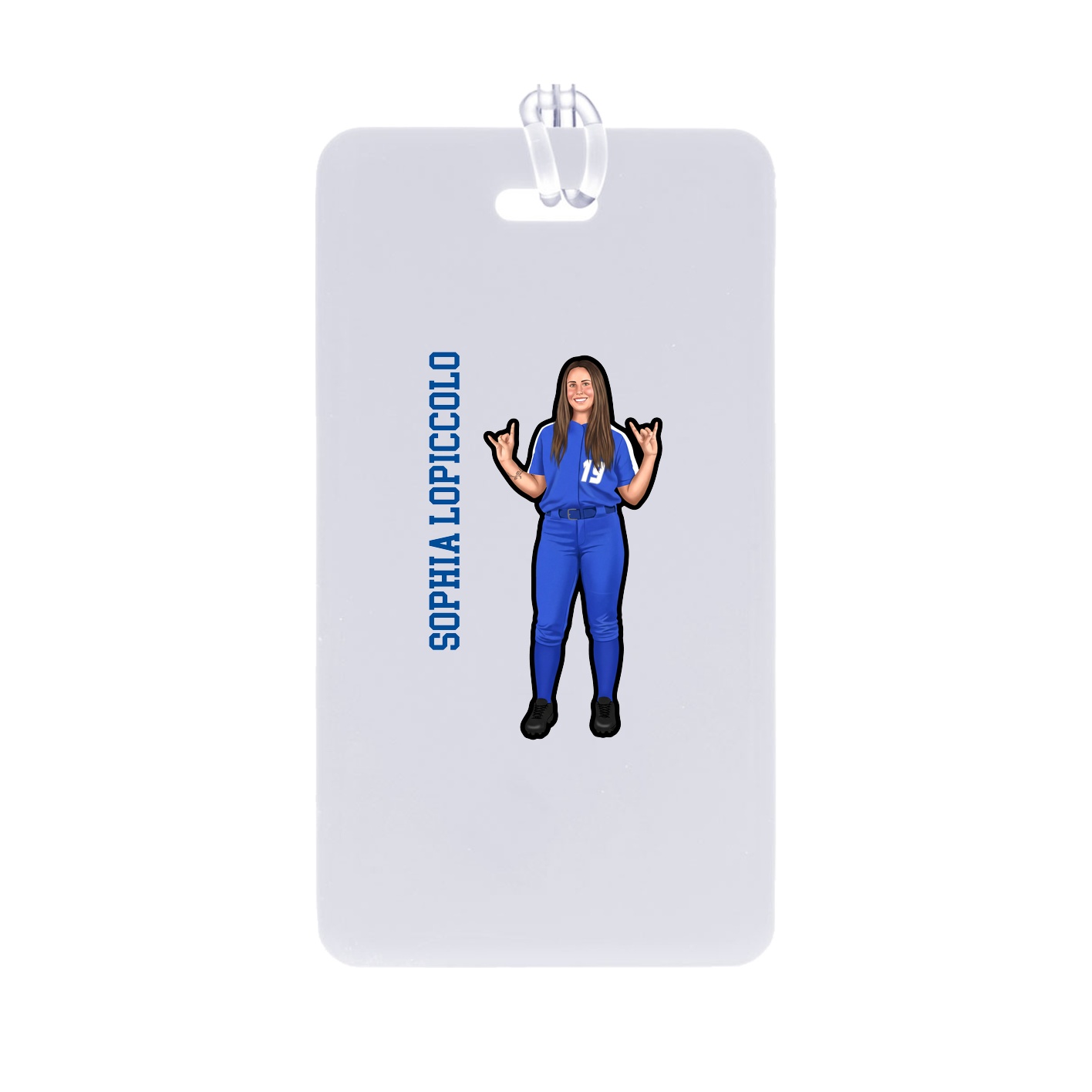 Bag Tag — Name Vertical in Classic