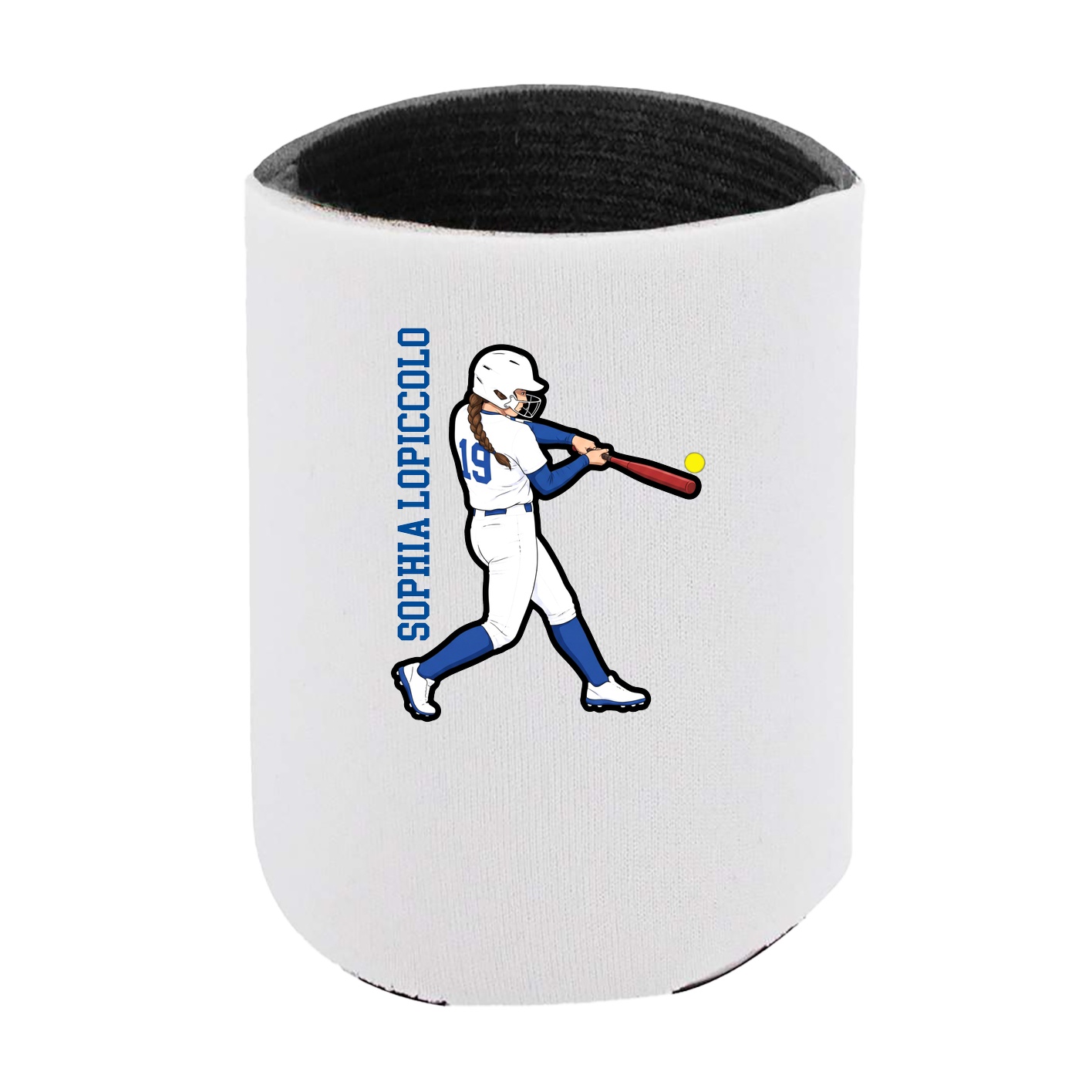 Can Holder — Name Vertical in White