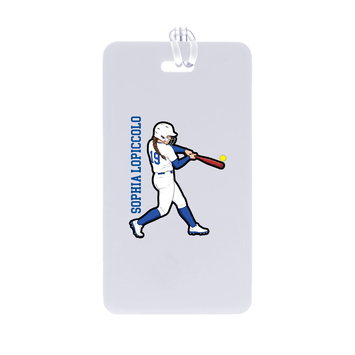 Bag Tag — Name Vertical in Classic