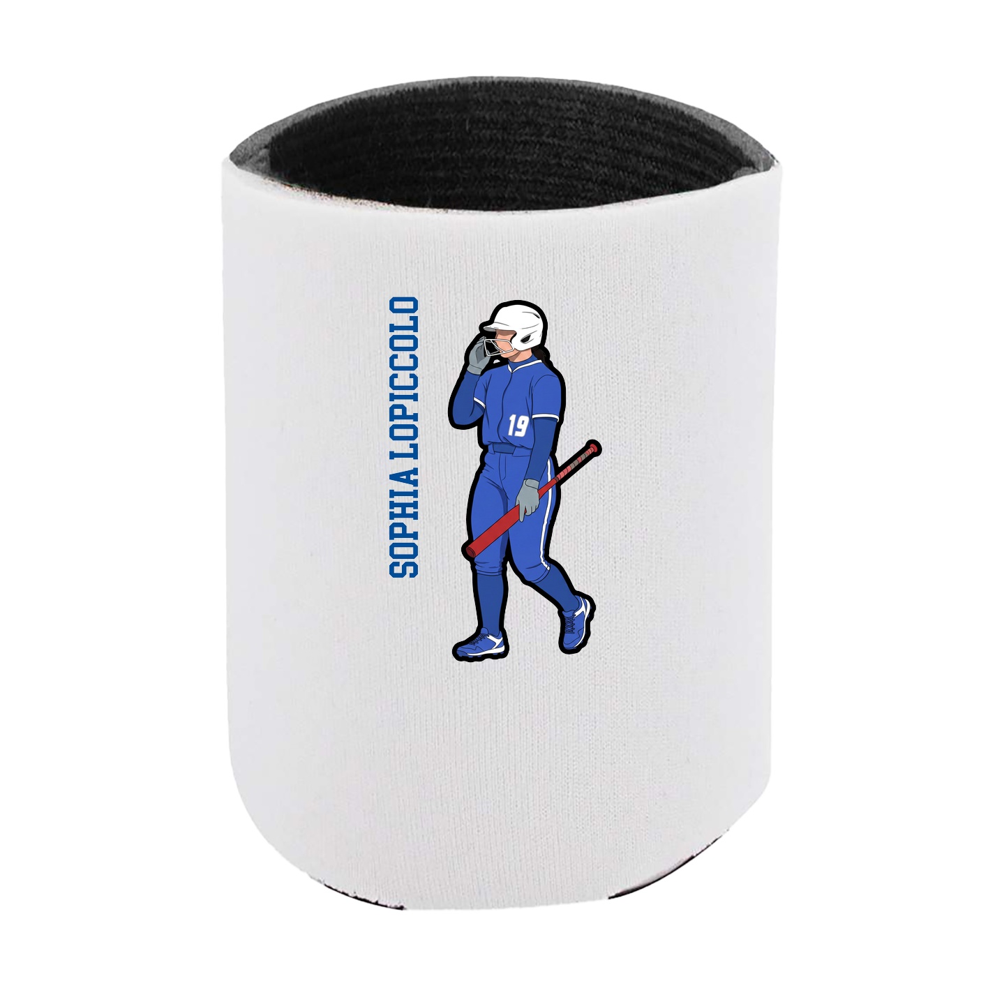 Can Holder — Name Vertical in White