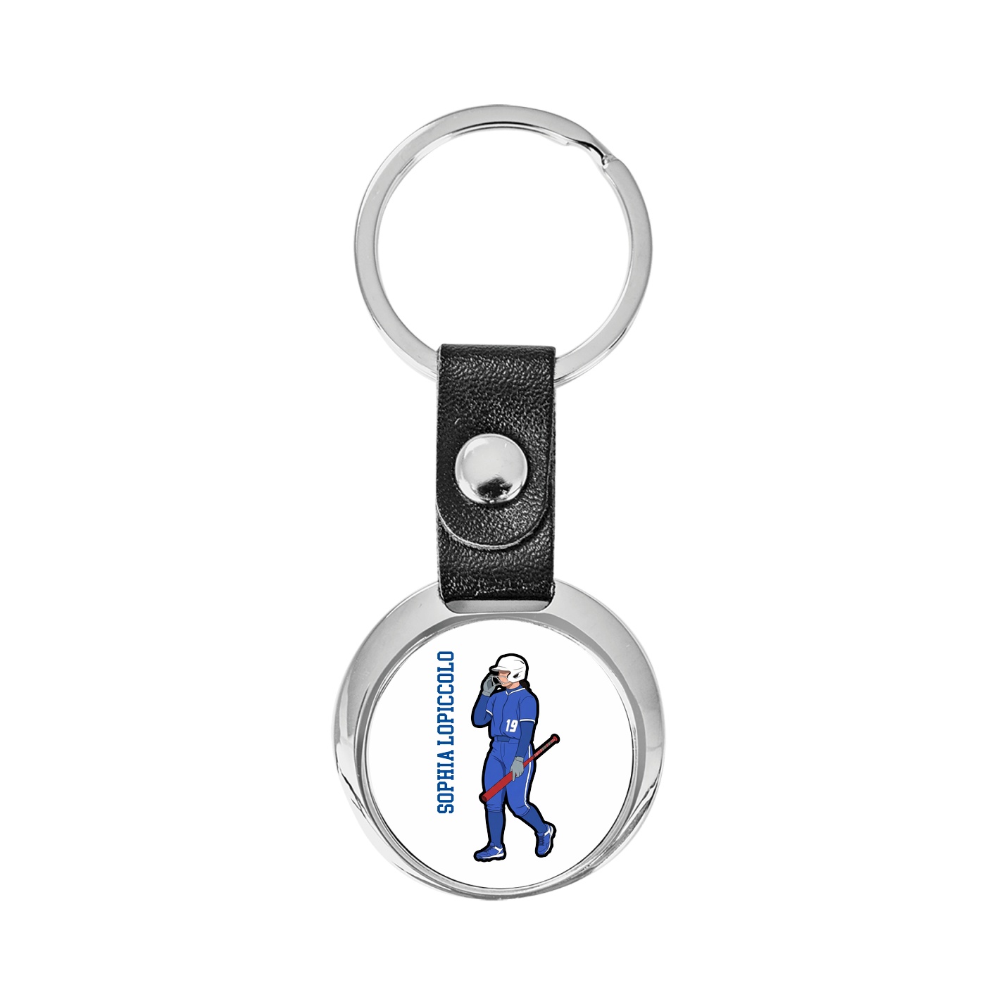 Key Chain — Name Vertical in Classic