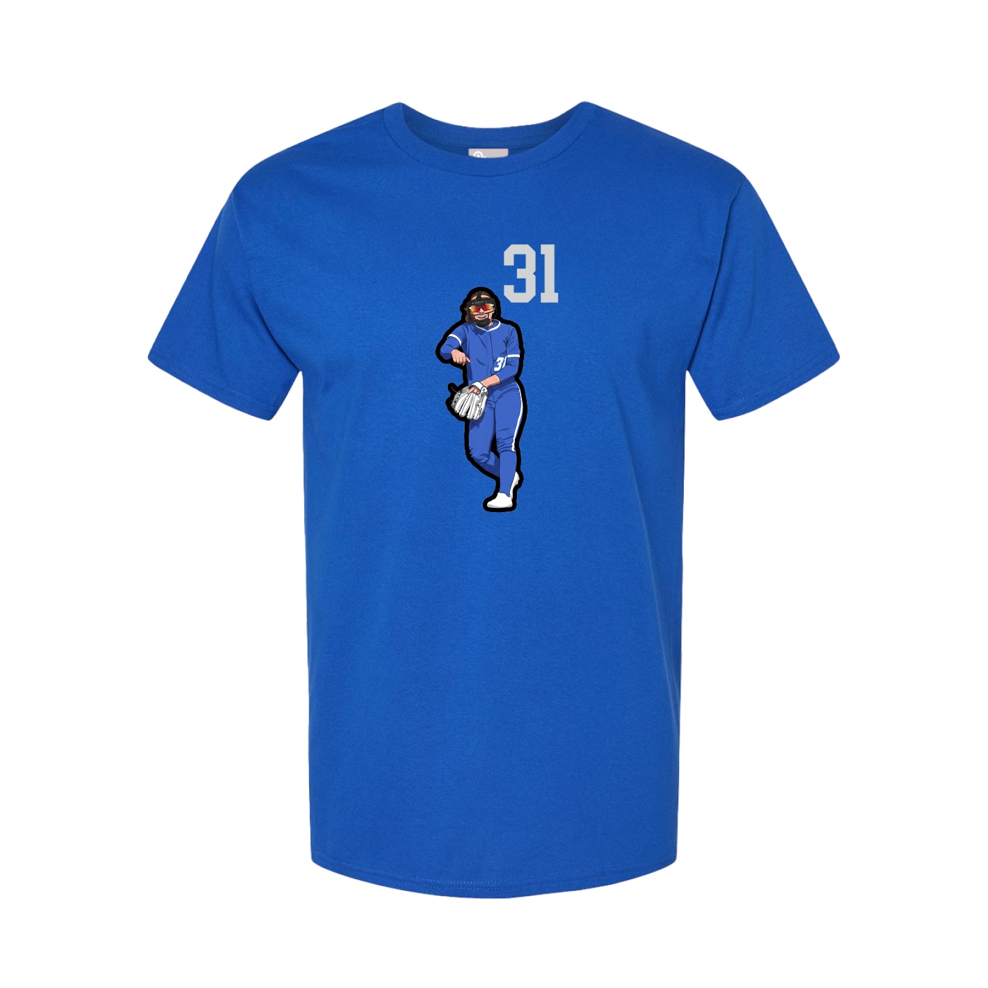 Tee — Number Top in Royal